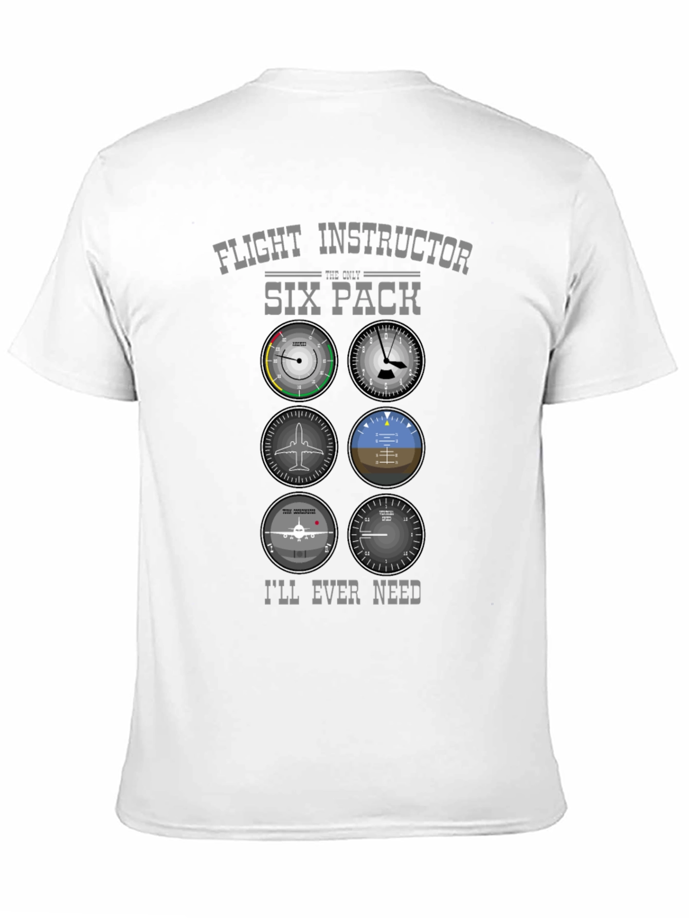 Flight Instructor Six Pack T-Shirt