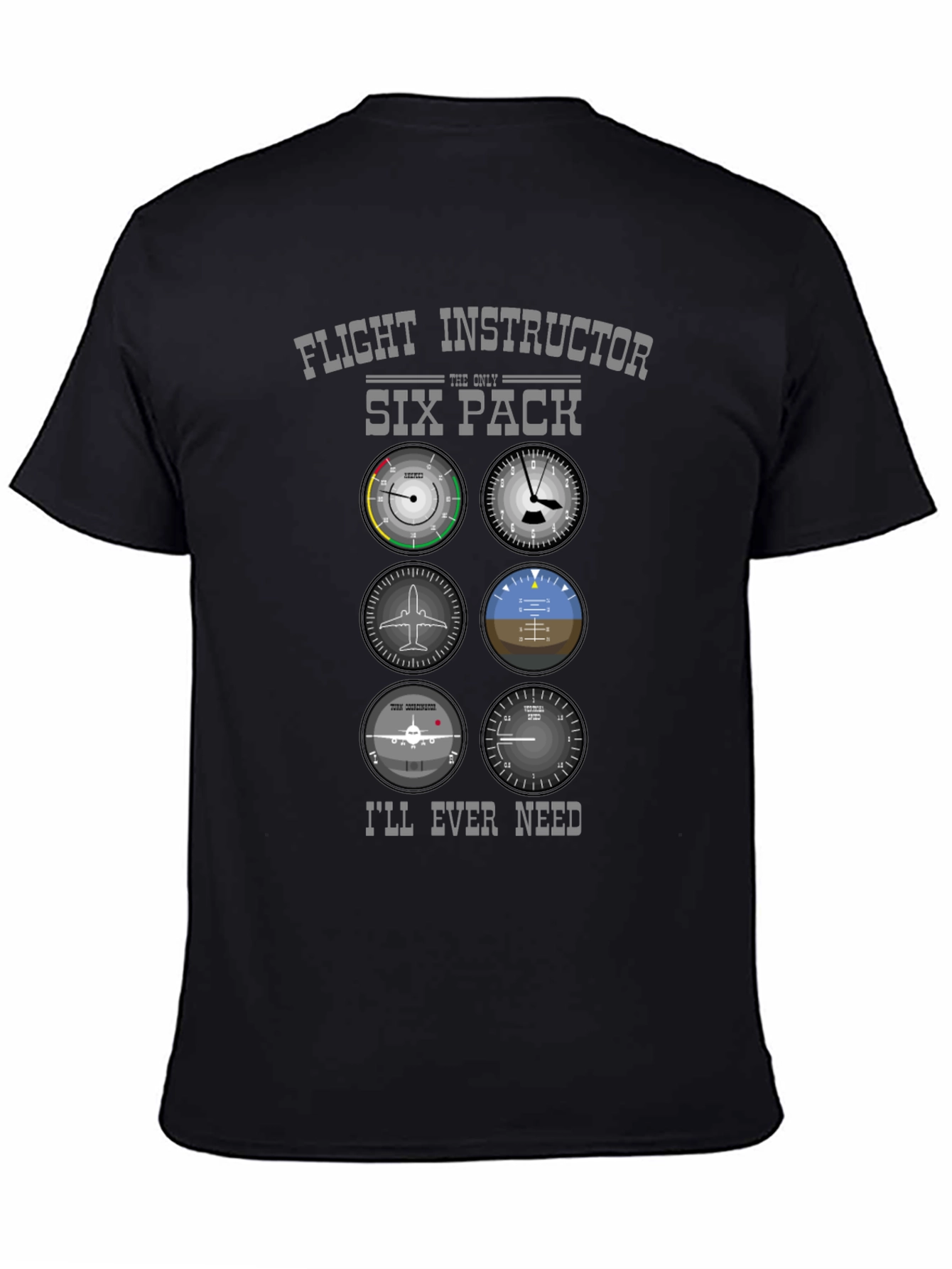 Flight Instructor Six Pack T-Shirt