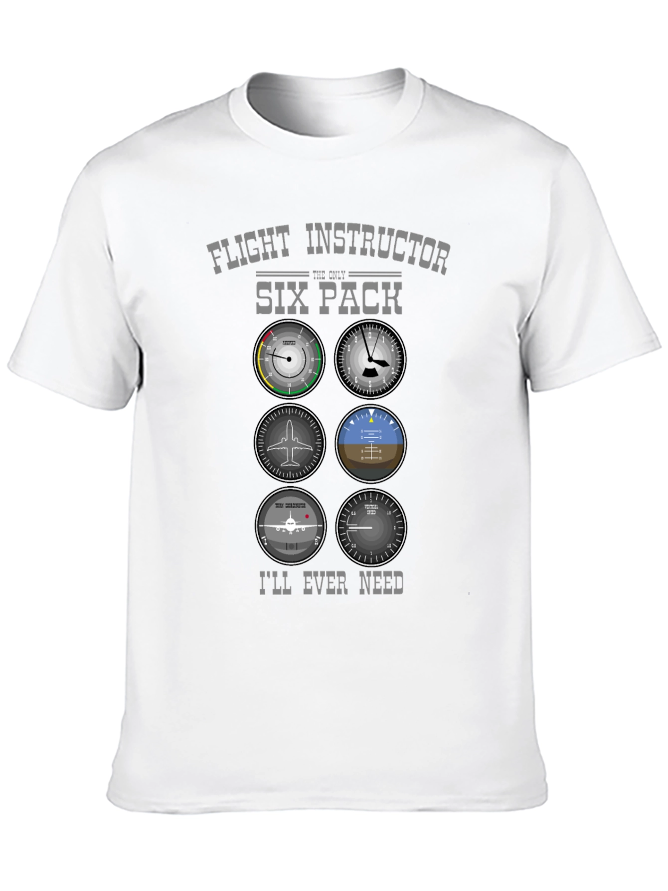 Flight Instructor Six Pack T-Shirt