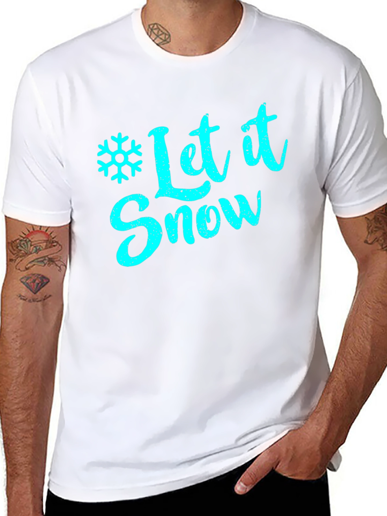 Let It Snow T-Shirt - Festive Holiday Tee