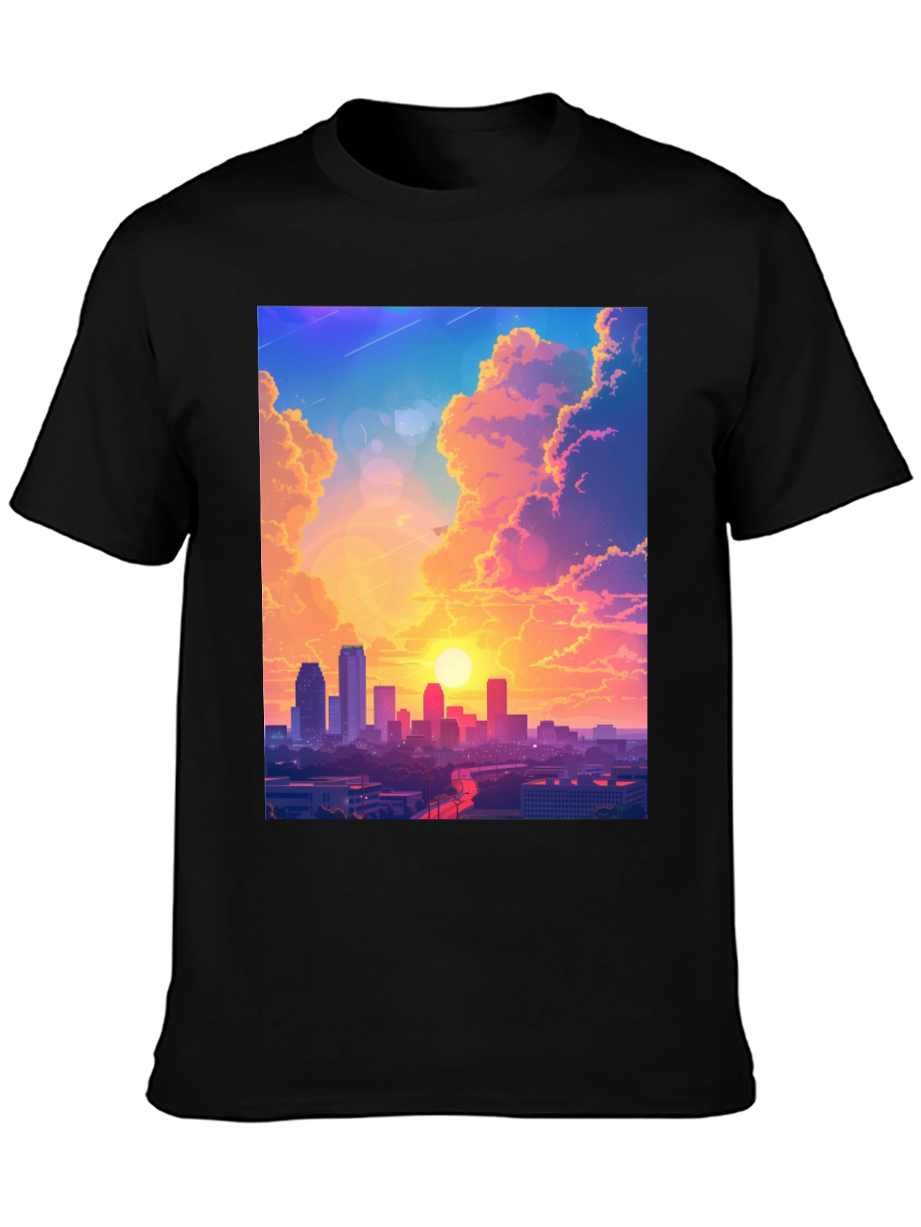 Sunset Cityscape Graphic Tee