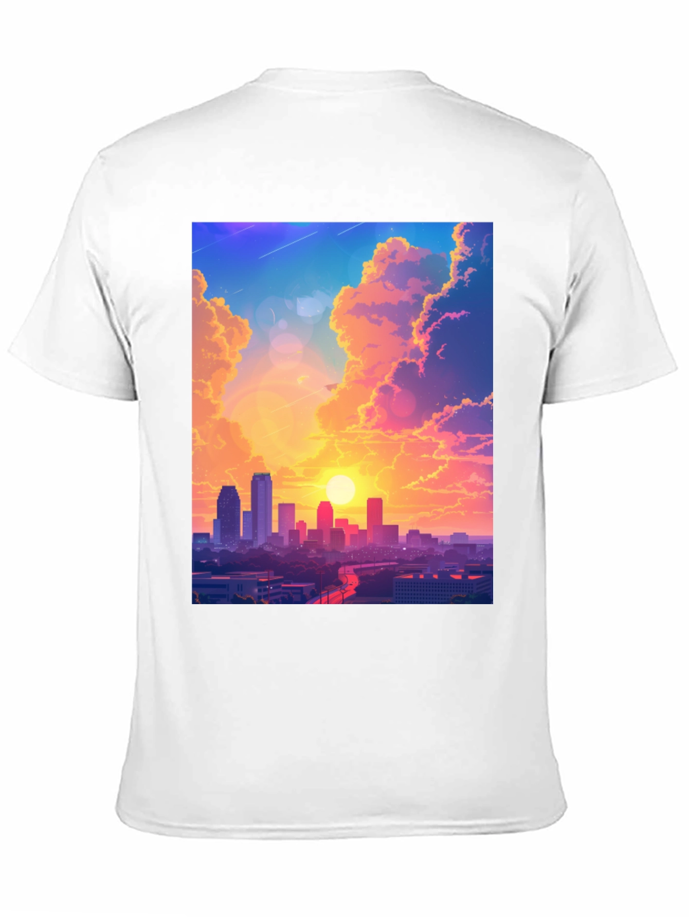 Sunset Cityscape Graphic Tee