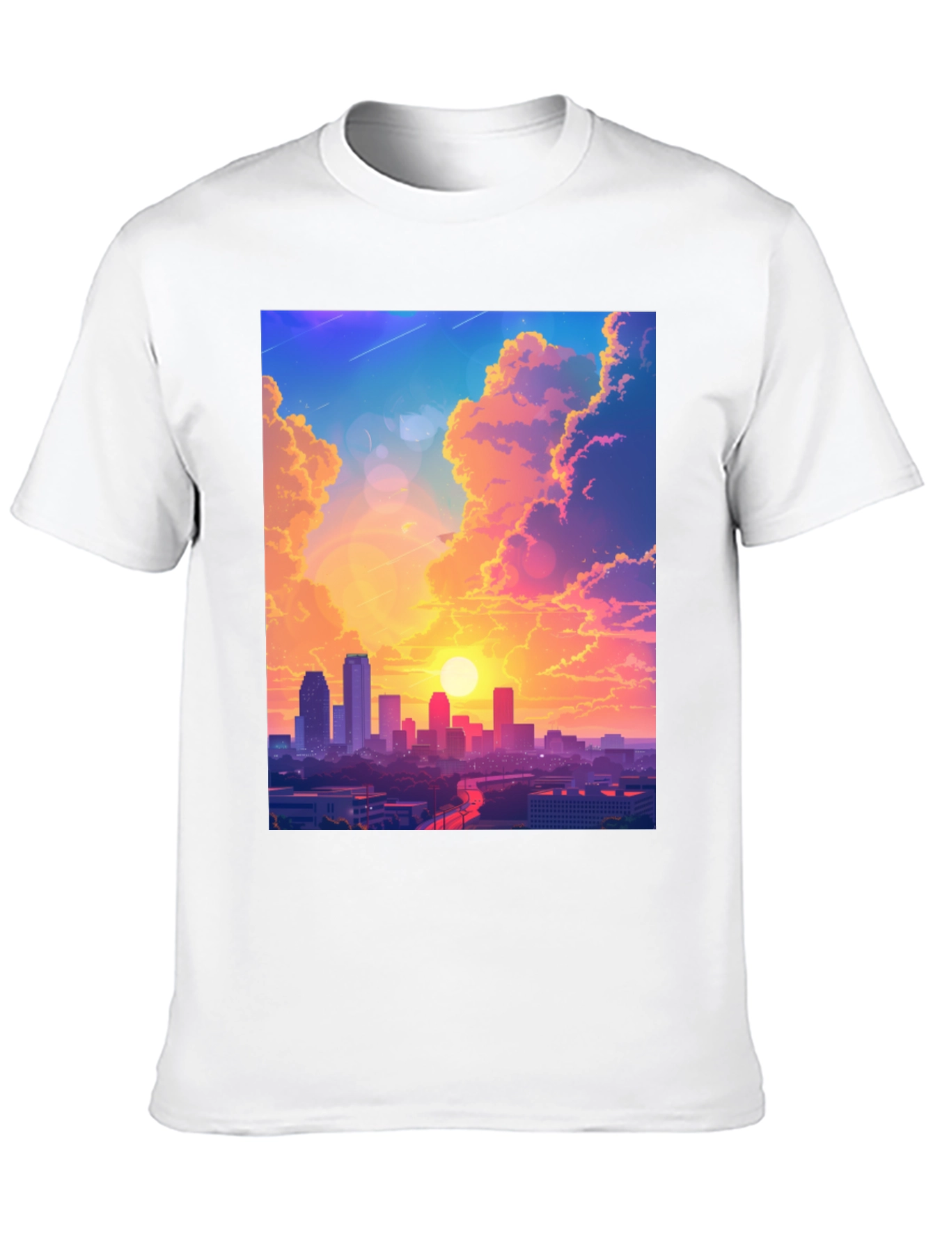 Sunset Cityscape Graphic Tee