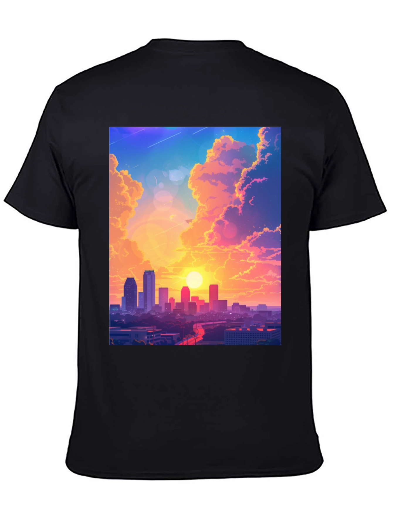 Sunset Cityscape Graphic Tee