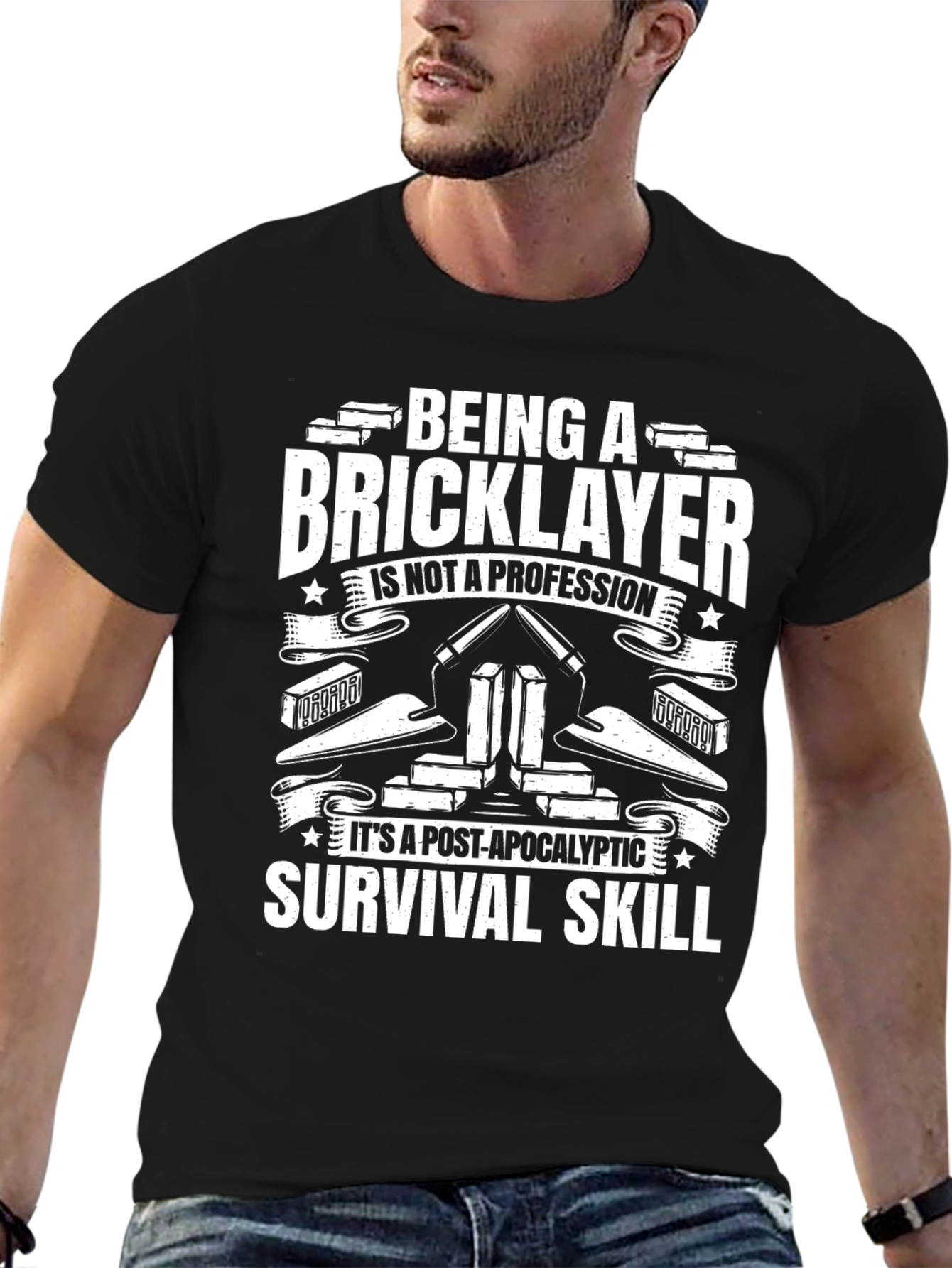 Bricklayer Survival Skill Graphic Tee