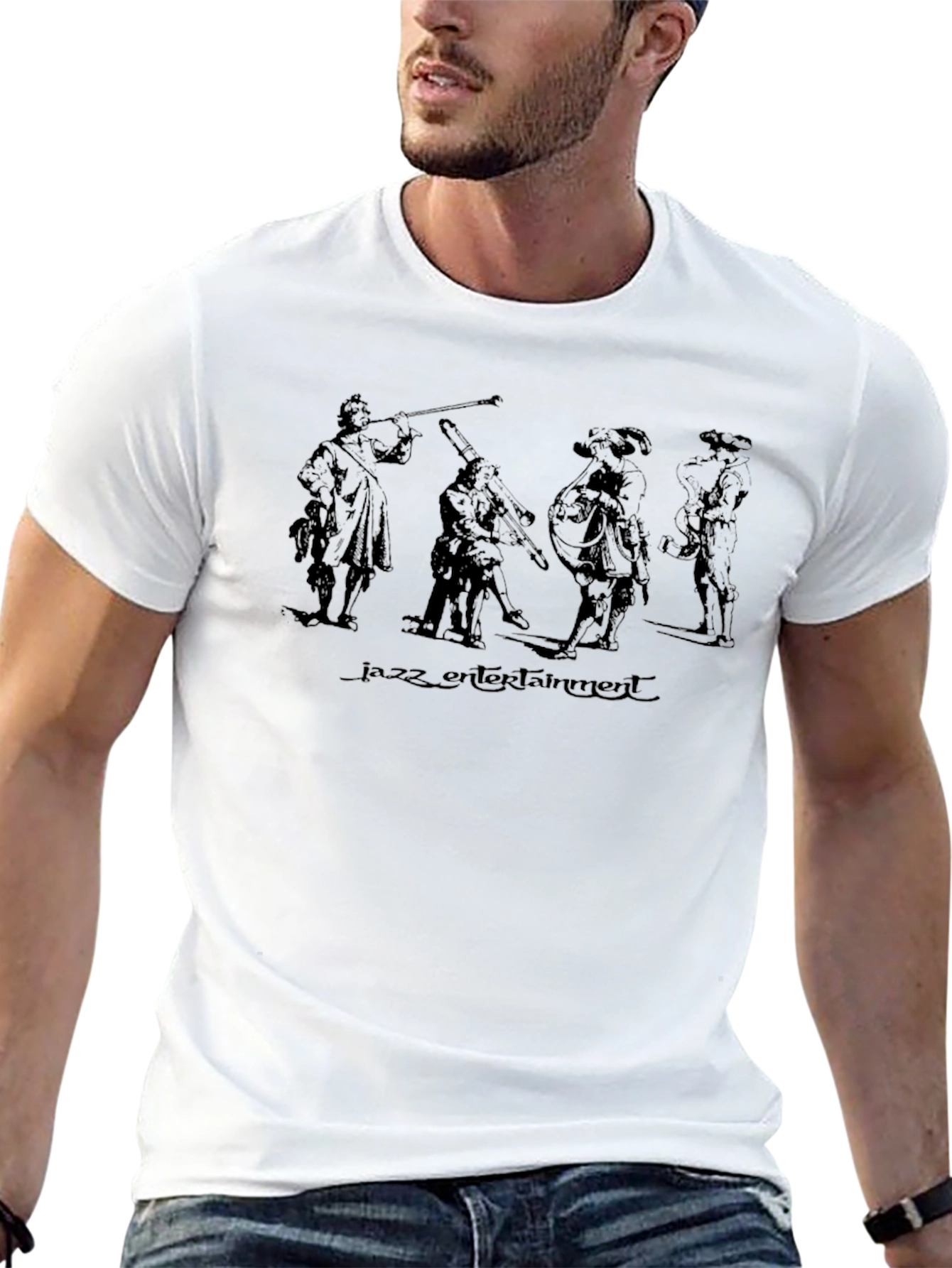 Jazz Entertainment Graphic T-Shirt - Black