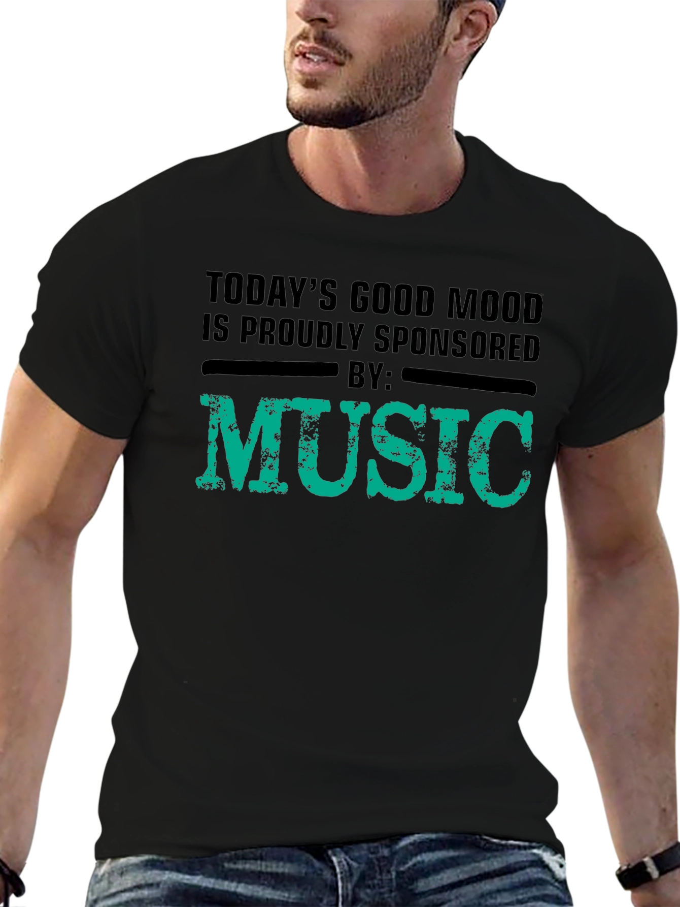 Music Sponsored Good Mood Graphic Tee