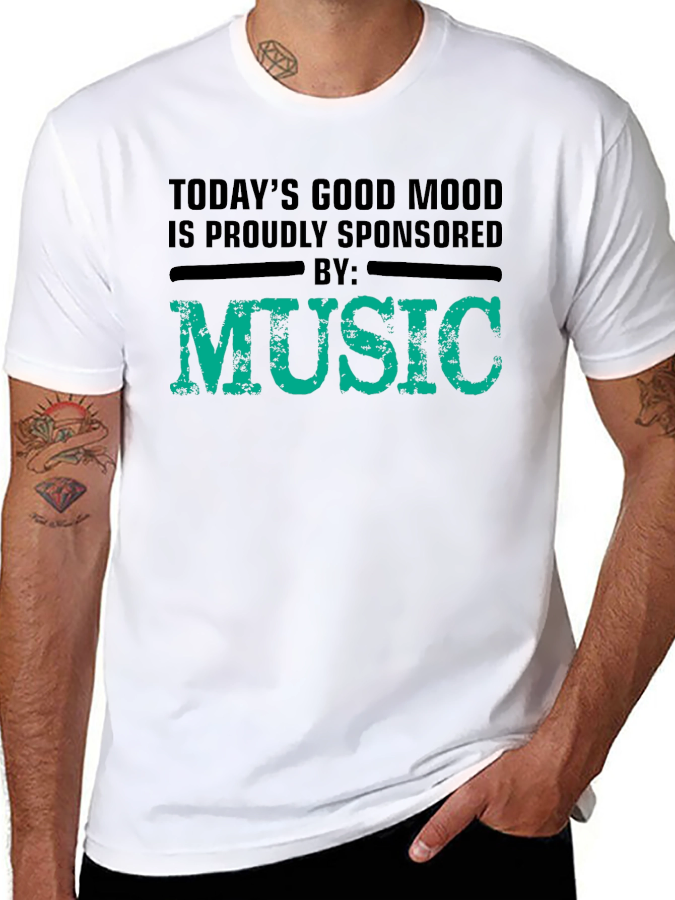 Music Sponsored Good Mood Graphic Tee