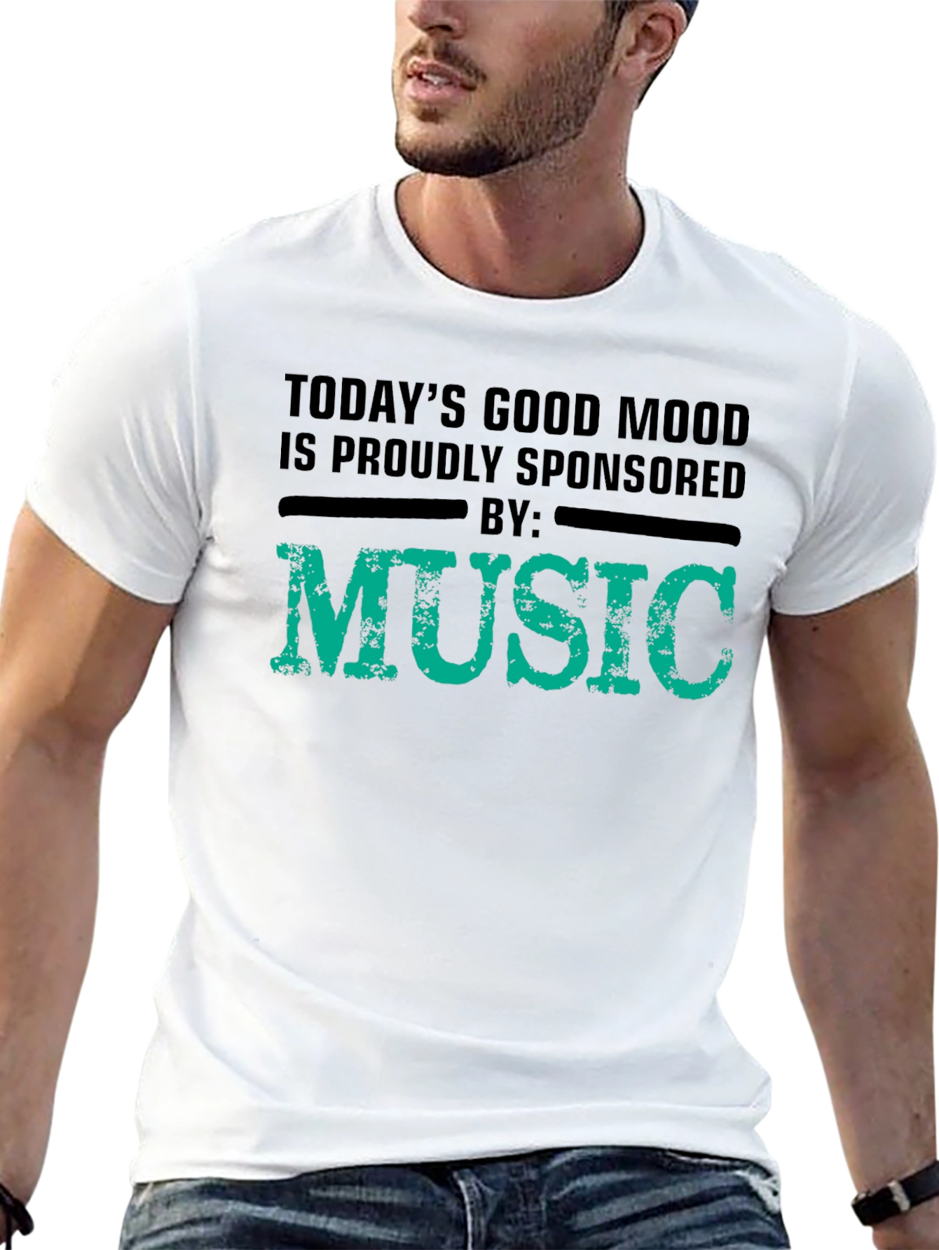 Music Sponsored Good Mood Graphic Tee