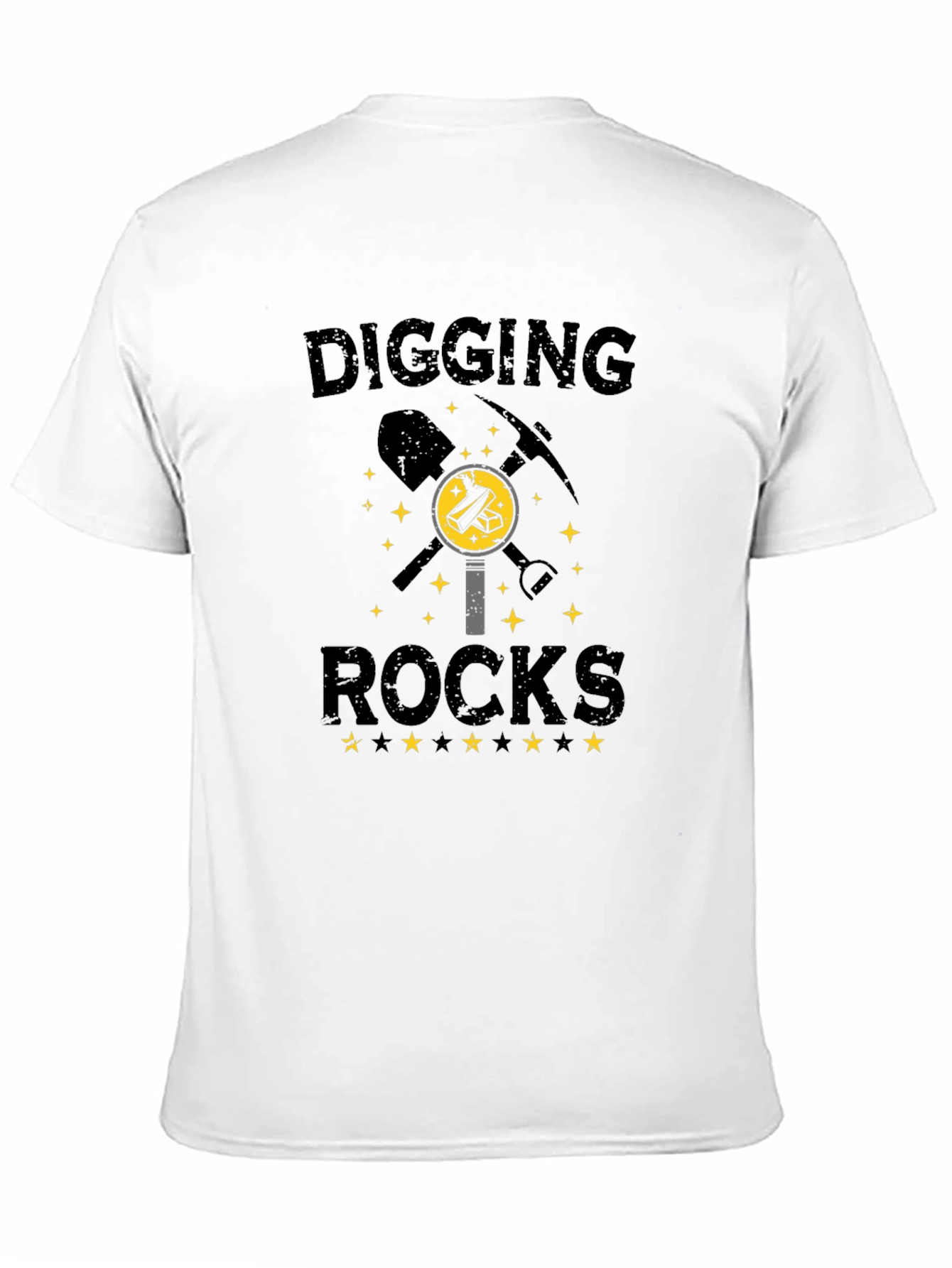 Digging Rocks Black T-Shirt