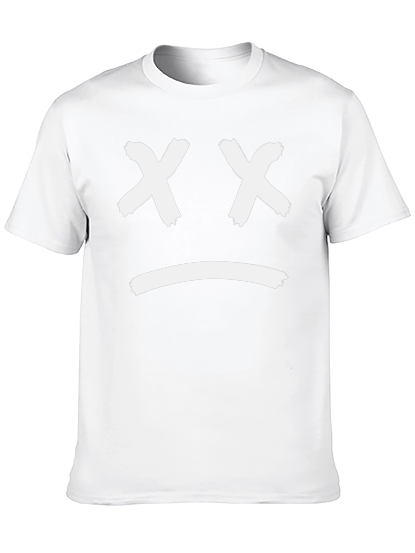 Sad Face Graphic Tee - Unisex Black T-Shirt