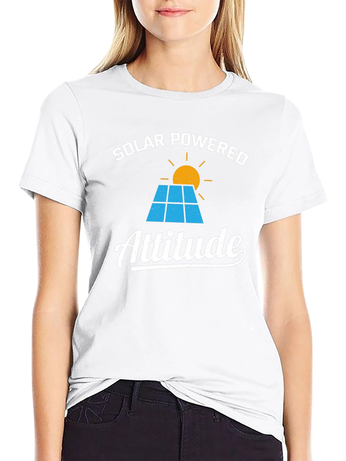 Solar Powered Attitude Graphic T-Shirt