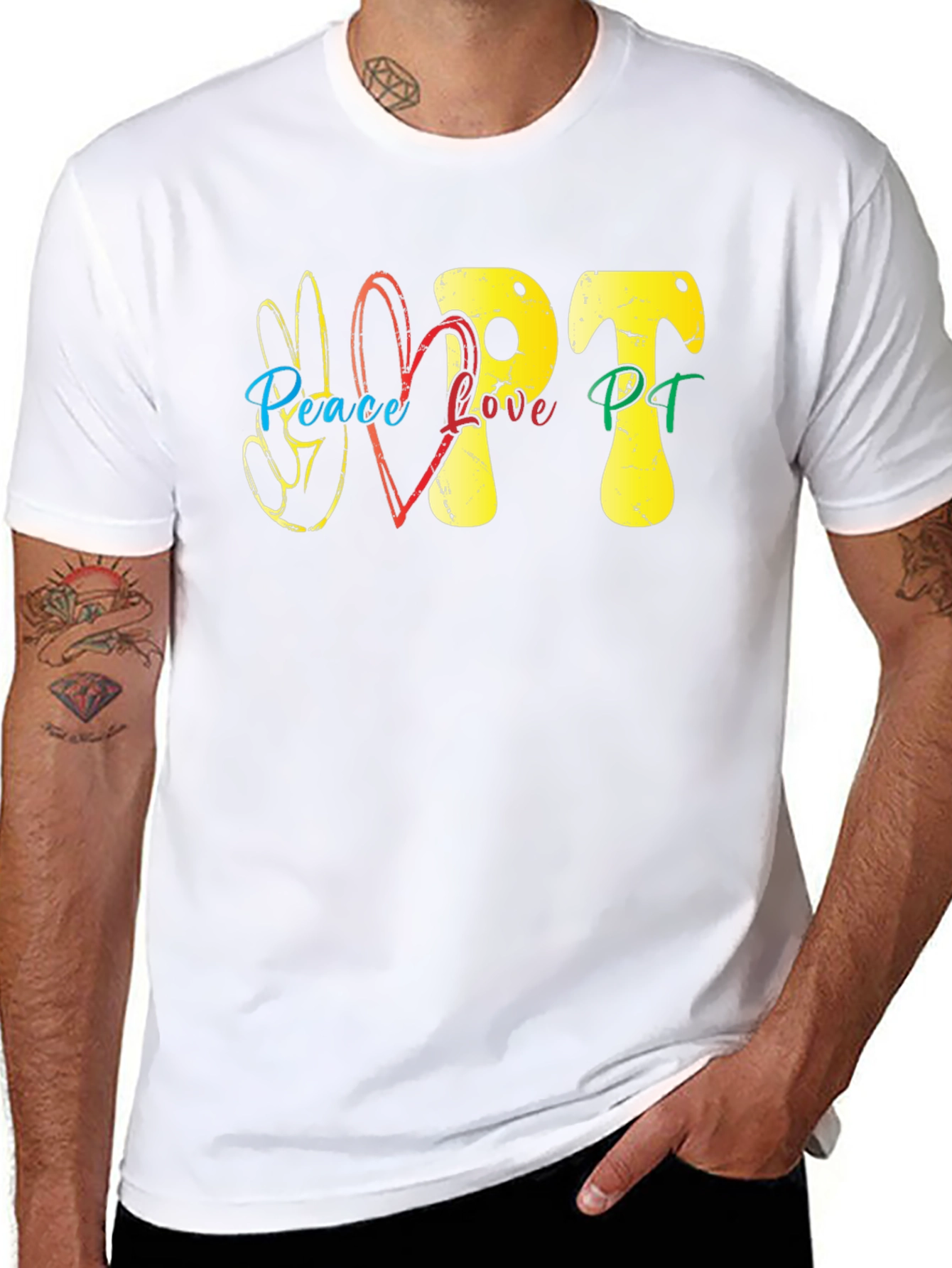 Peace Love PT T-Shirt - Therapy Tee