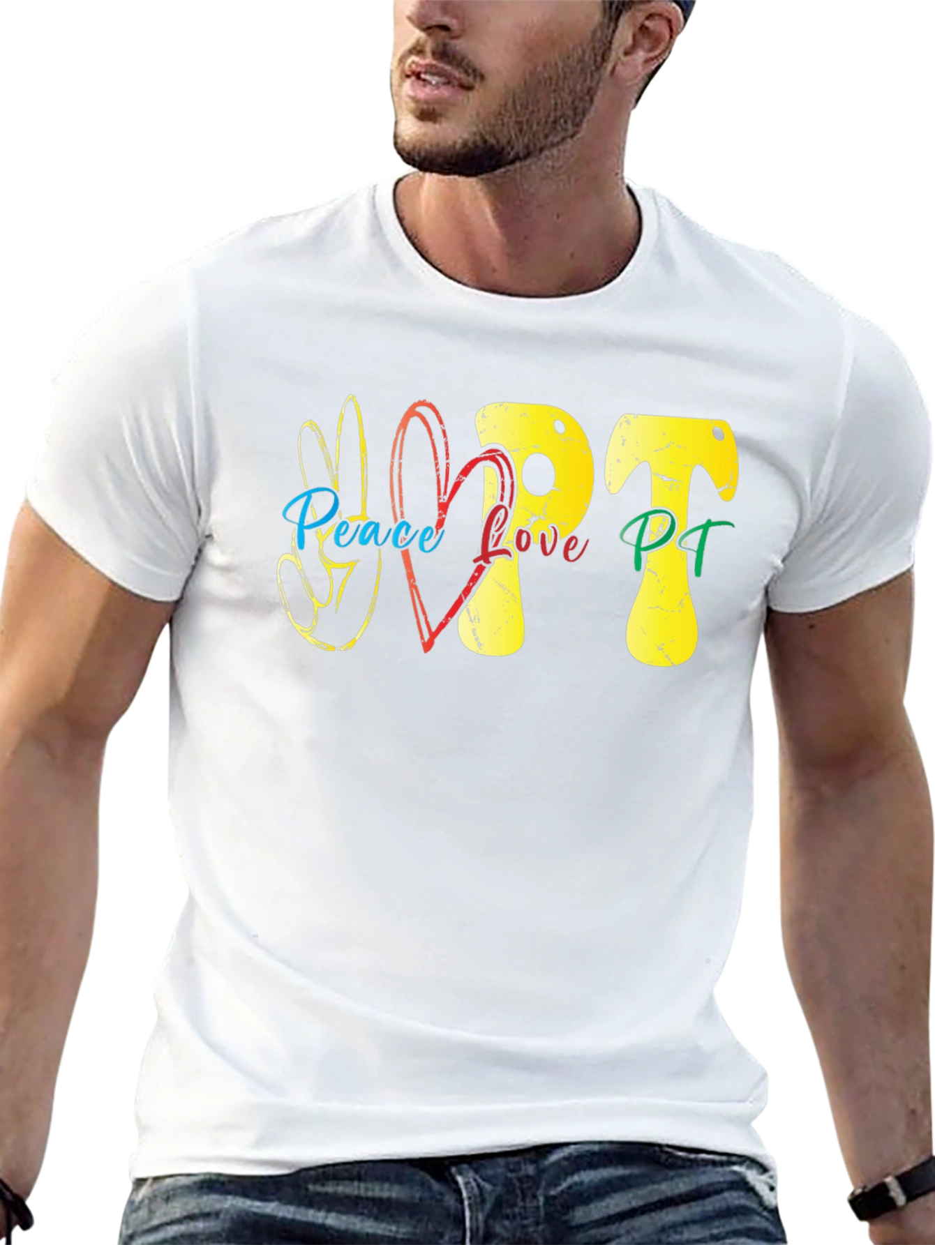 Peace Love PT T-Shirt - Therapy Tee