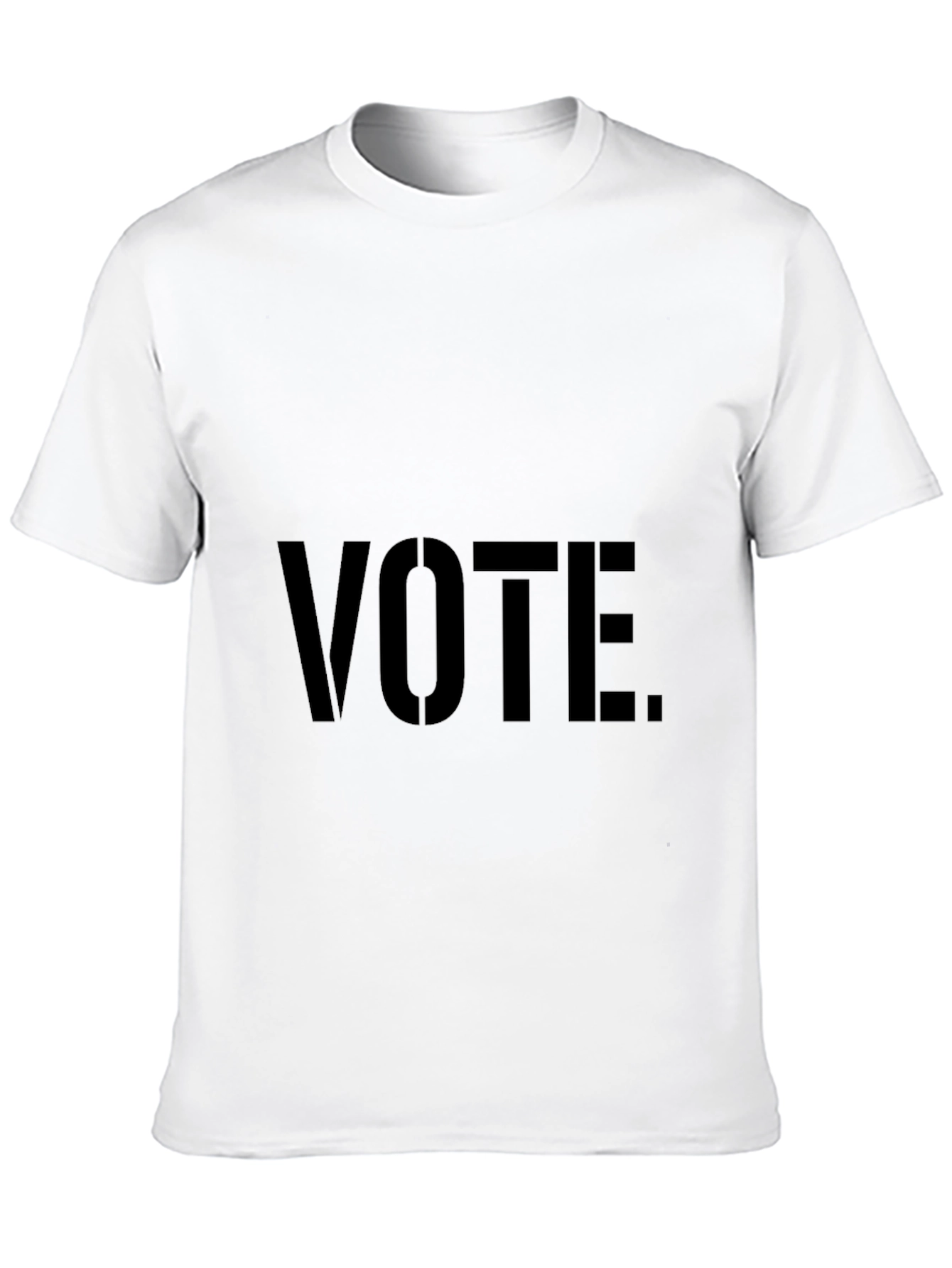 Vote Graphic T-Shirt - Black Crew Neck Tee