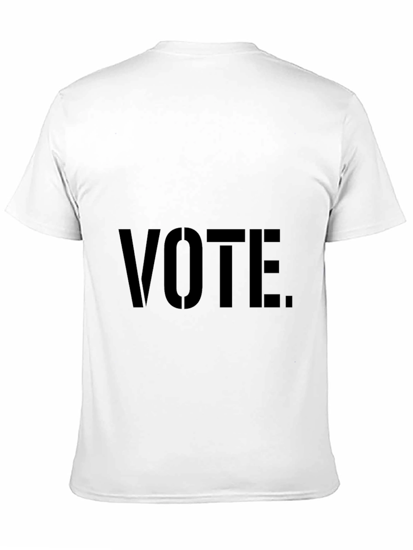 Vote Graphic T-Shirt - Black Crew Neck Tee