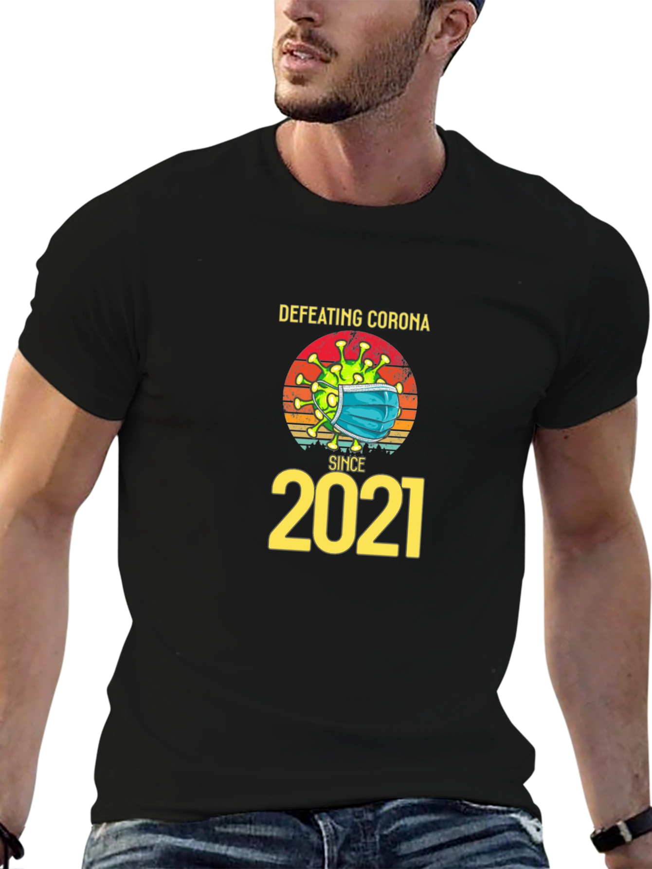 Defeating Corona Since 2021 T-Shirt