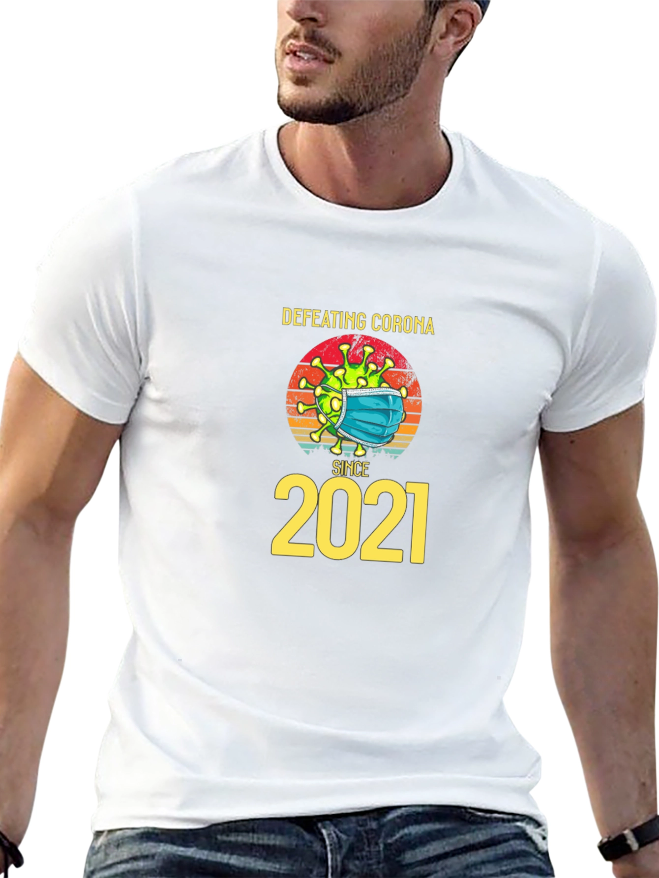 Defeating Corona Since 2021 T-Shirt