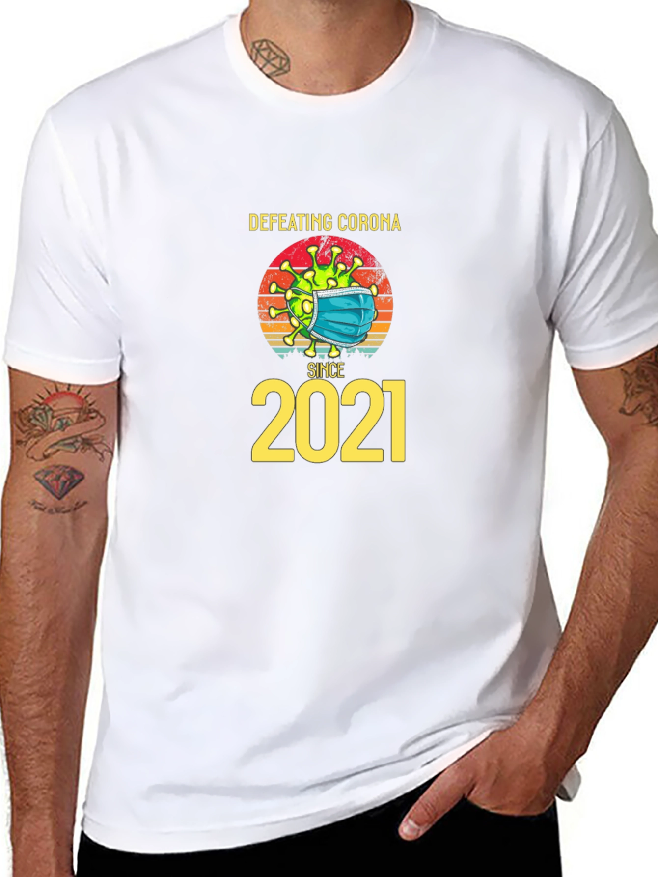 Defeating Corona Since 2021 T-Shirt