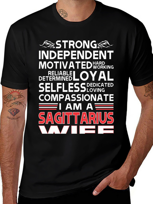 Sagittarius Wife Graphic Tee - Zodiac T-Shirt