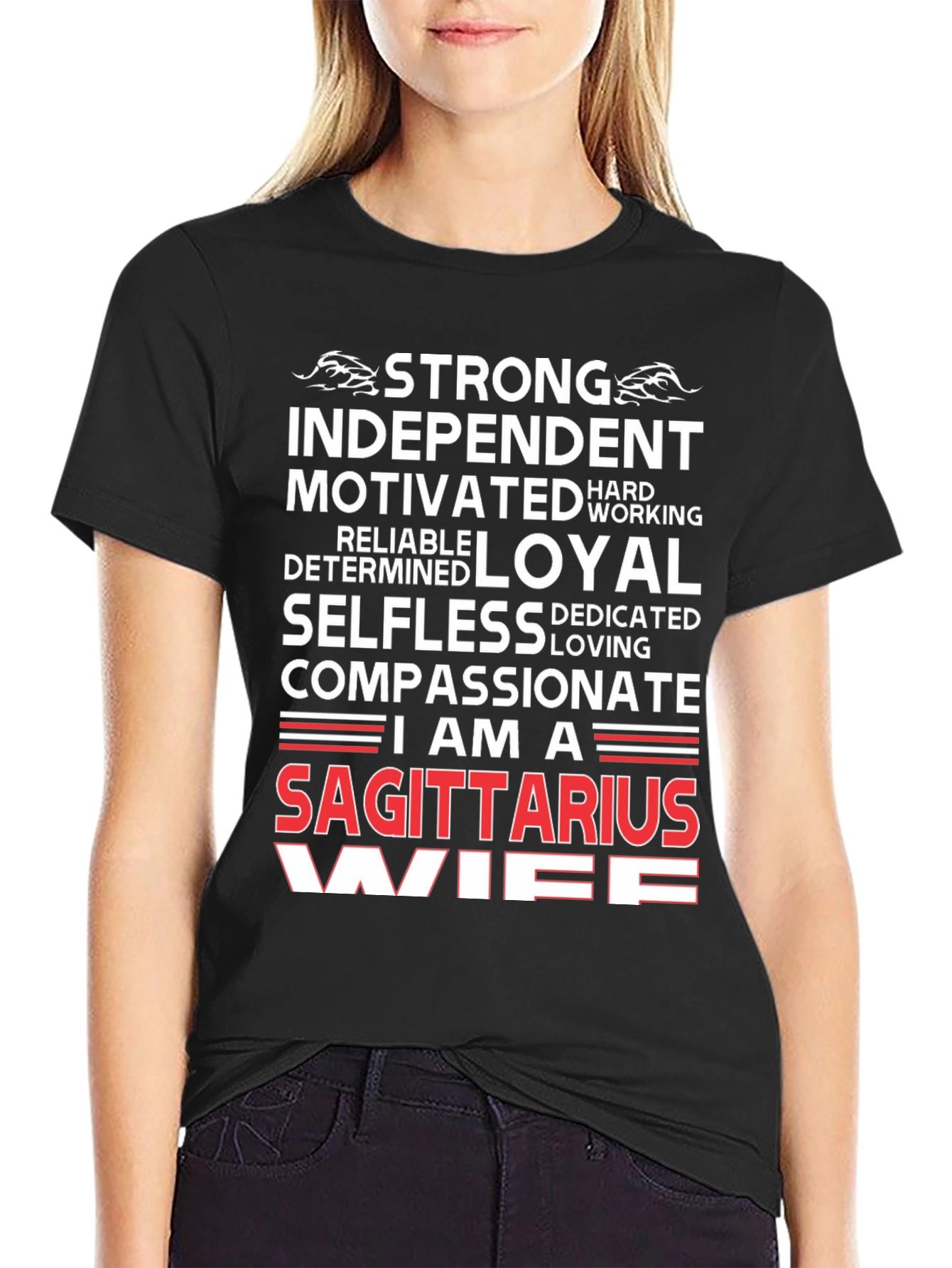 Sagittarius Wife Graphic Tee - Zodiac T-Shirt