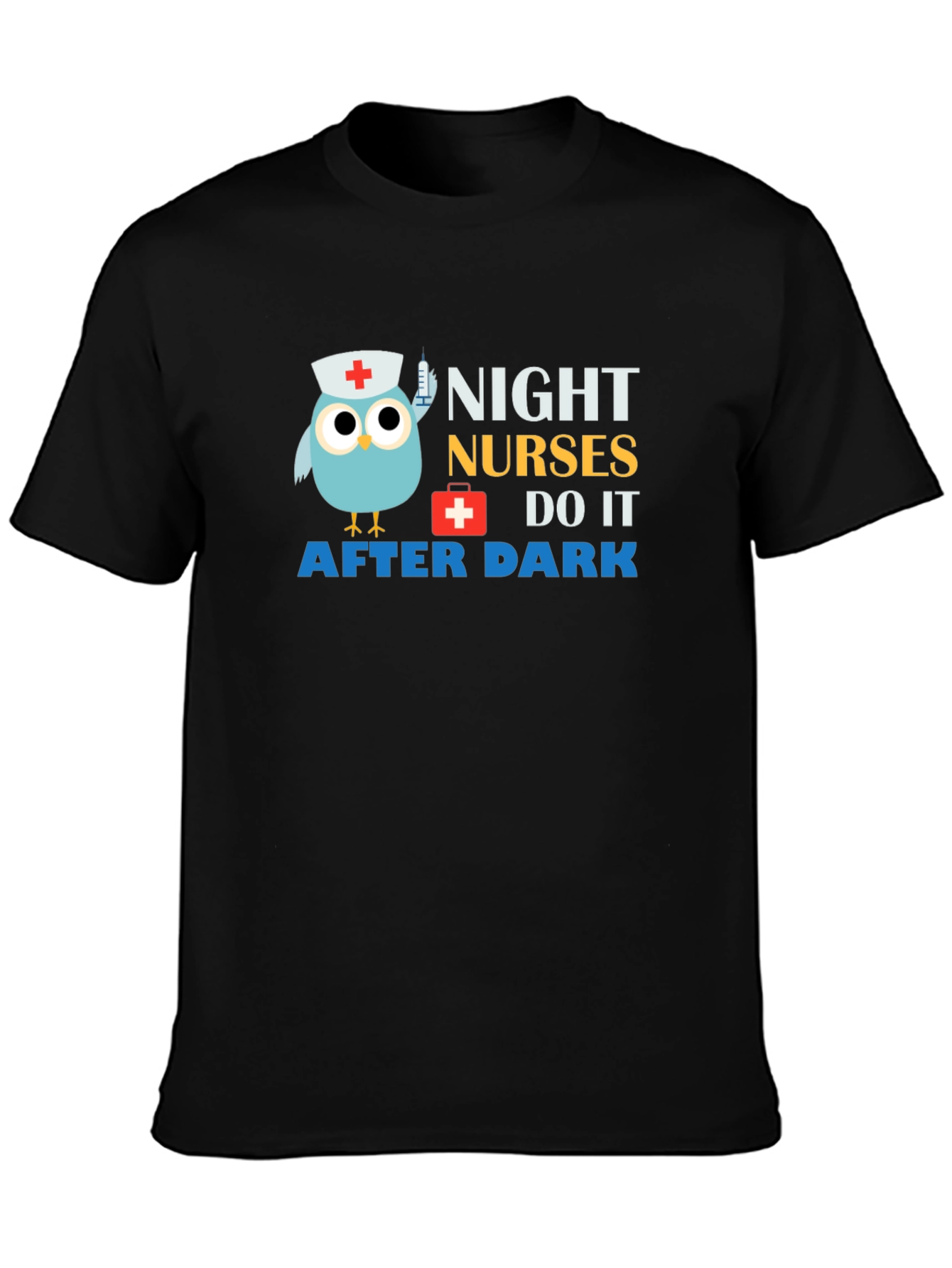 Night Nurses Owl T-Shirt Funny Nurse Tee