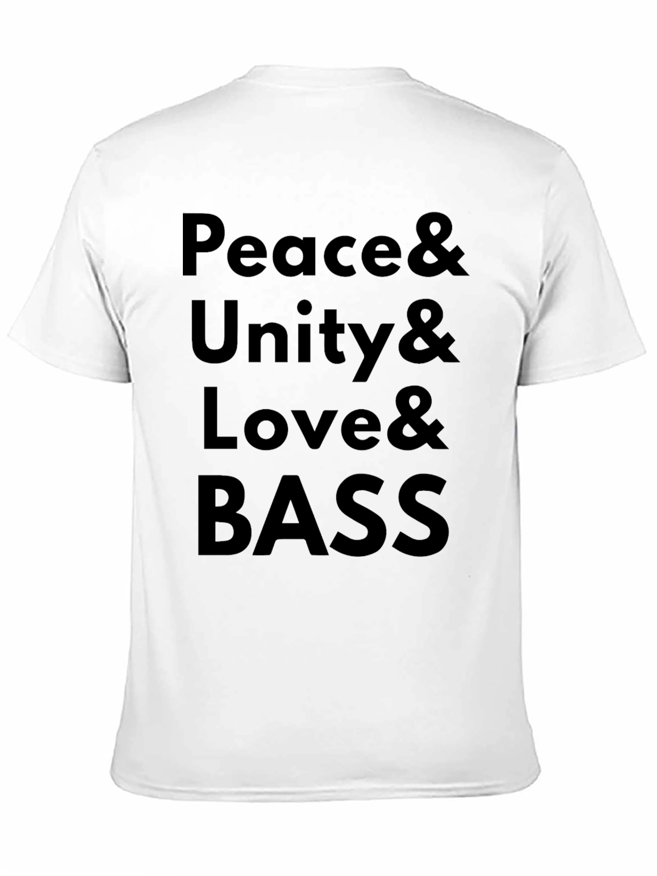Peace Unity Love Bass Graphic T-Shirt