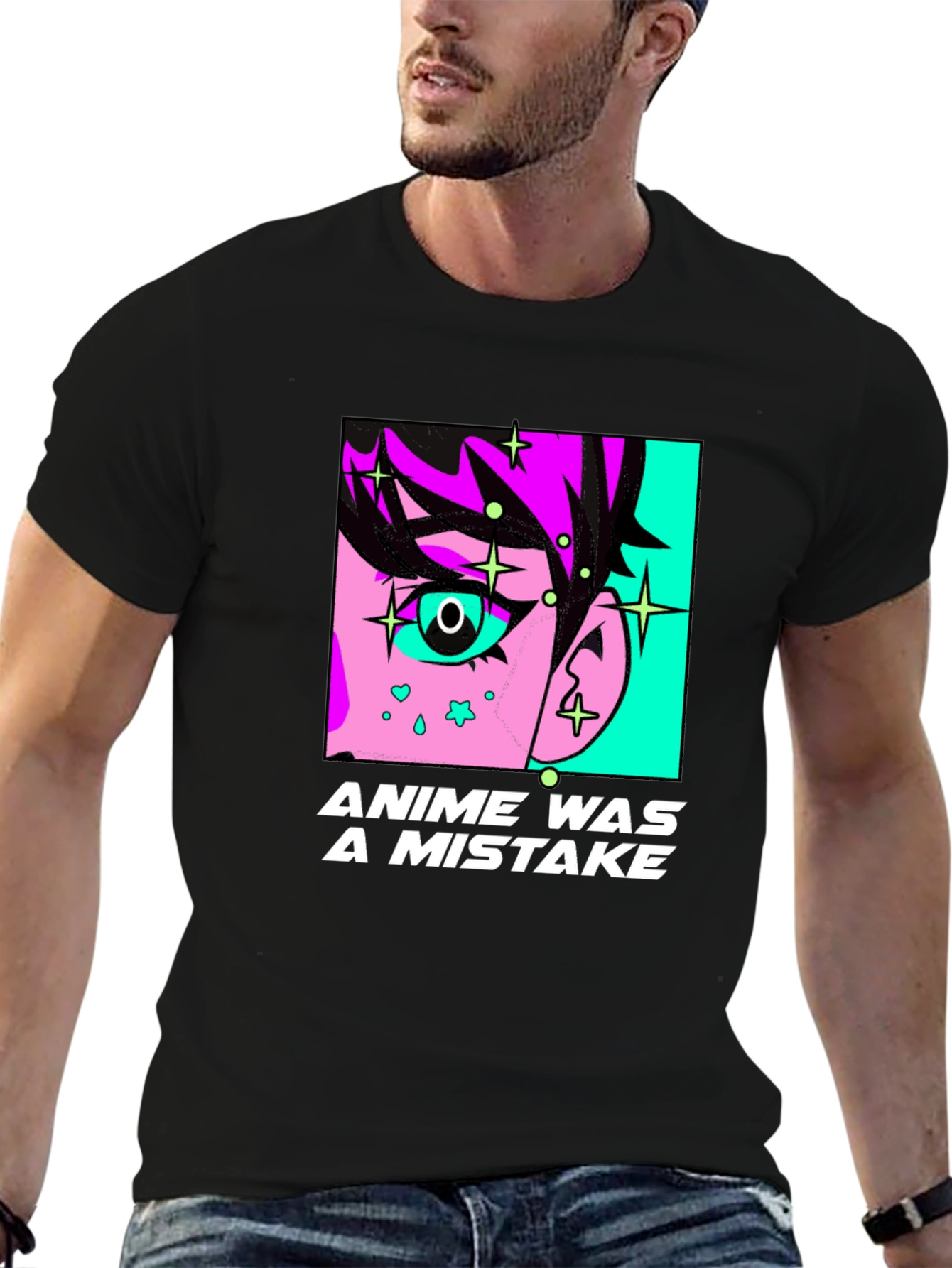 Anime Mistake Graphic T-Shirt
