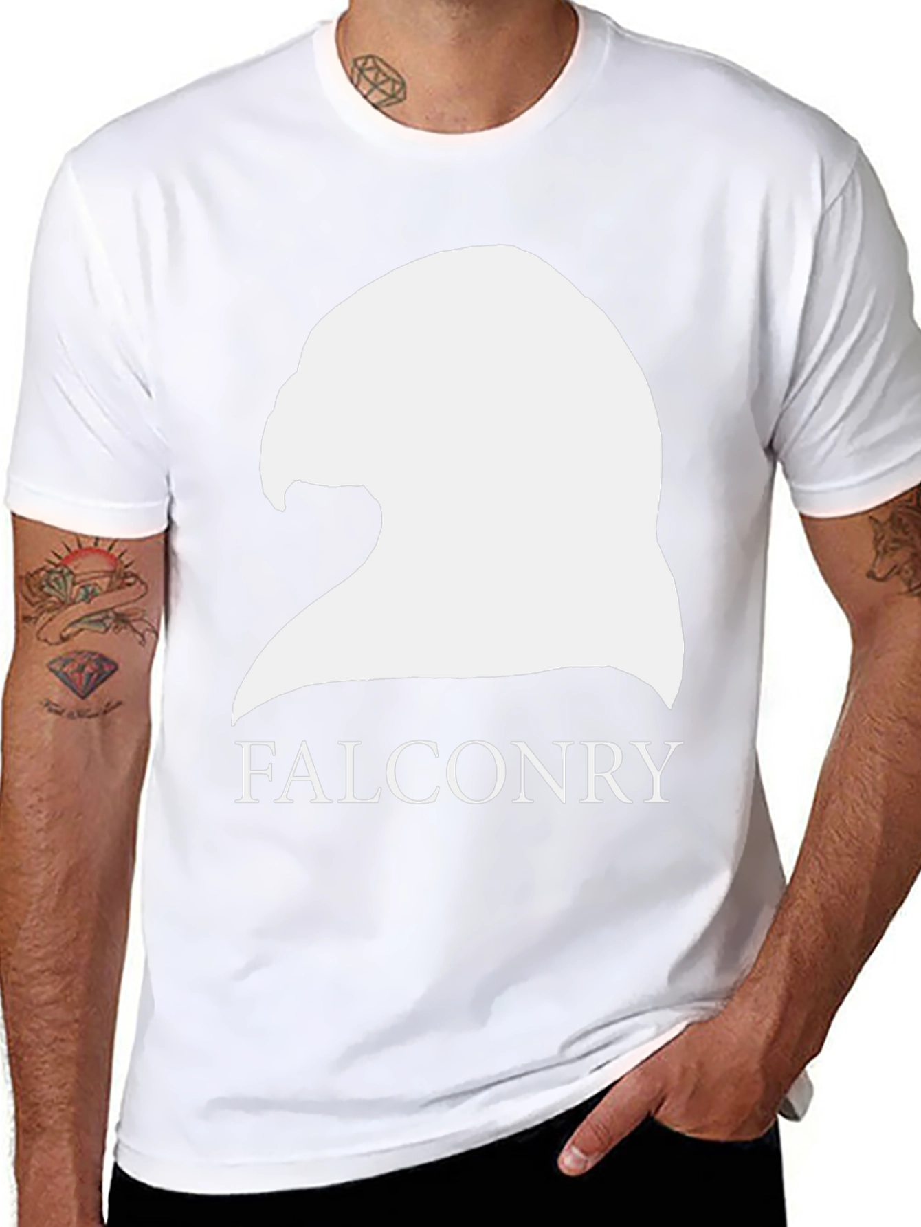 Falconry Graphic Tee - Bird Lovers Black T-Shirt