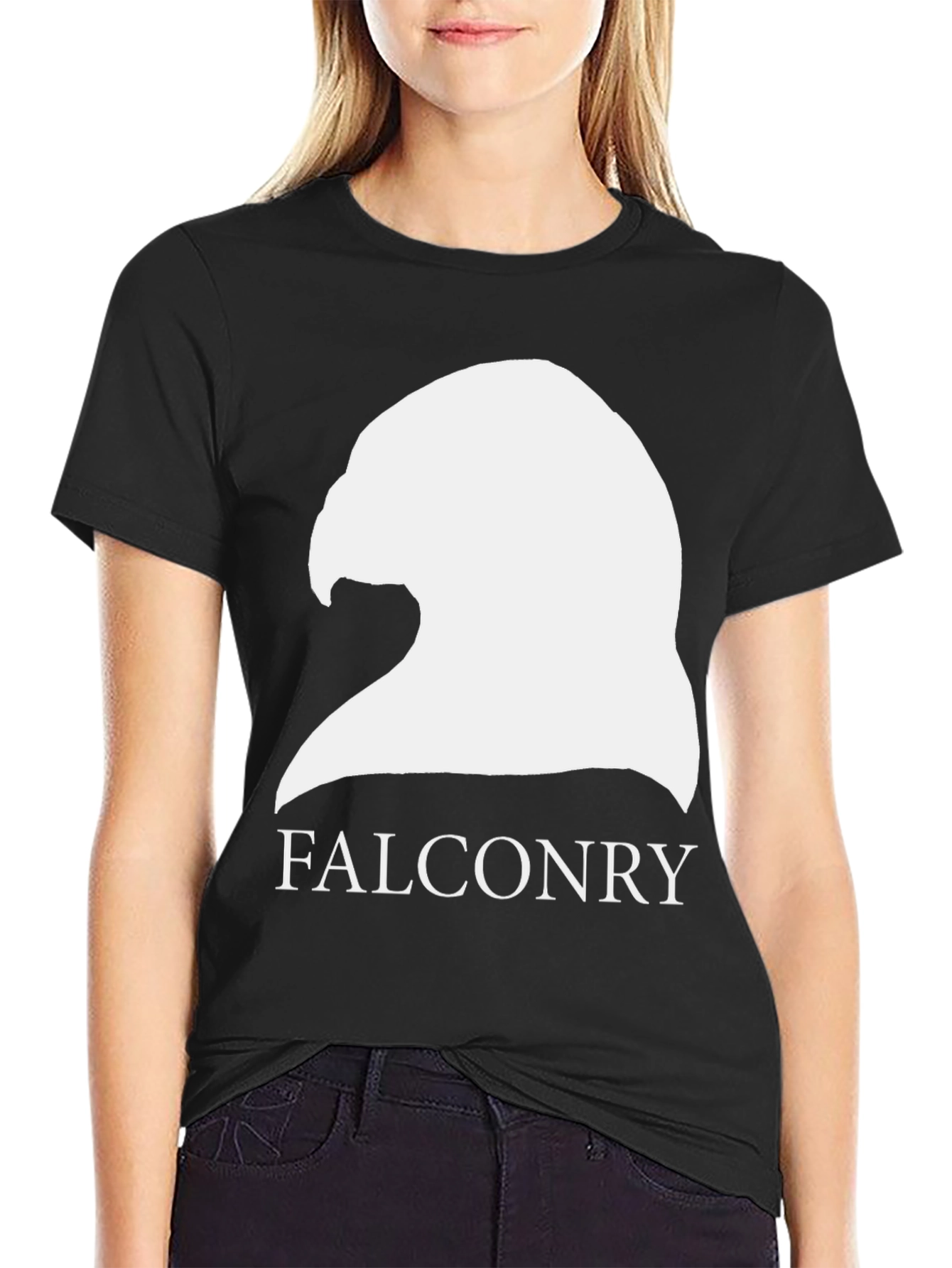 Falconry Graphic Tee - Bird Lovers Black T-Shirt
