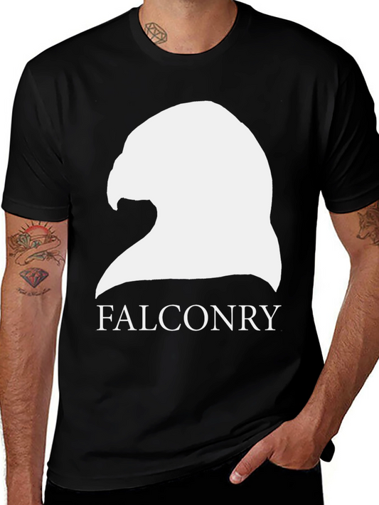 Falconry Graphic Tee - Bird Lovers Black T-Shirt