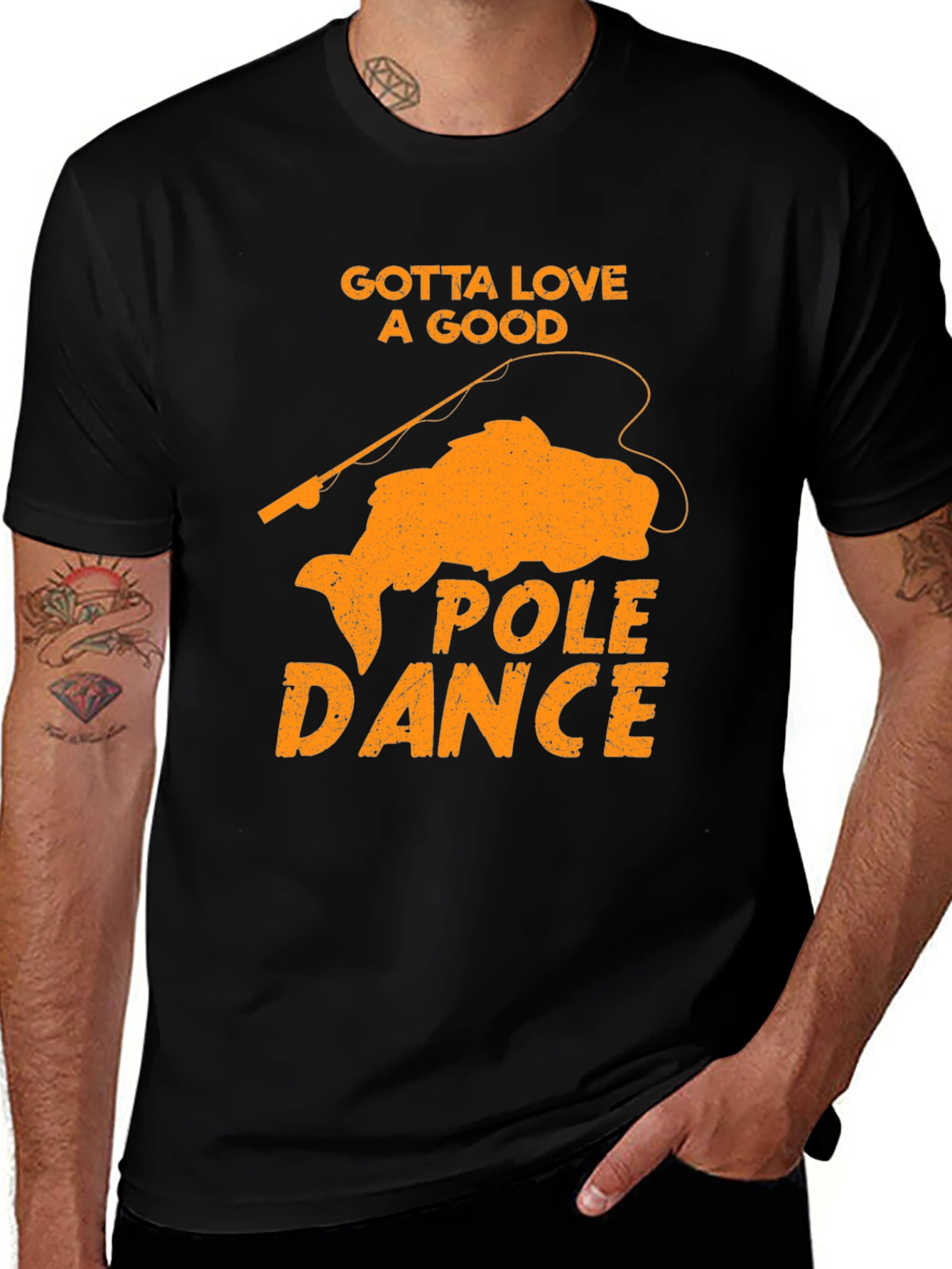 Gotta Love A Good Pole Dance Black Graphic Tee