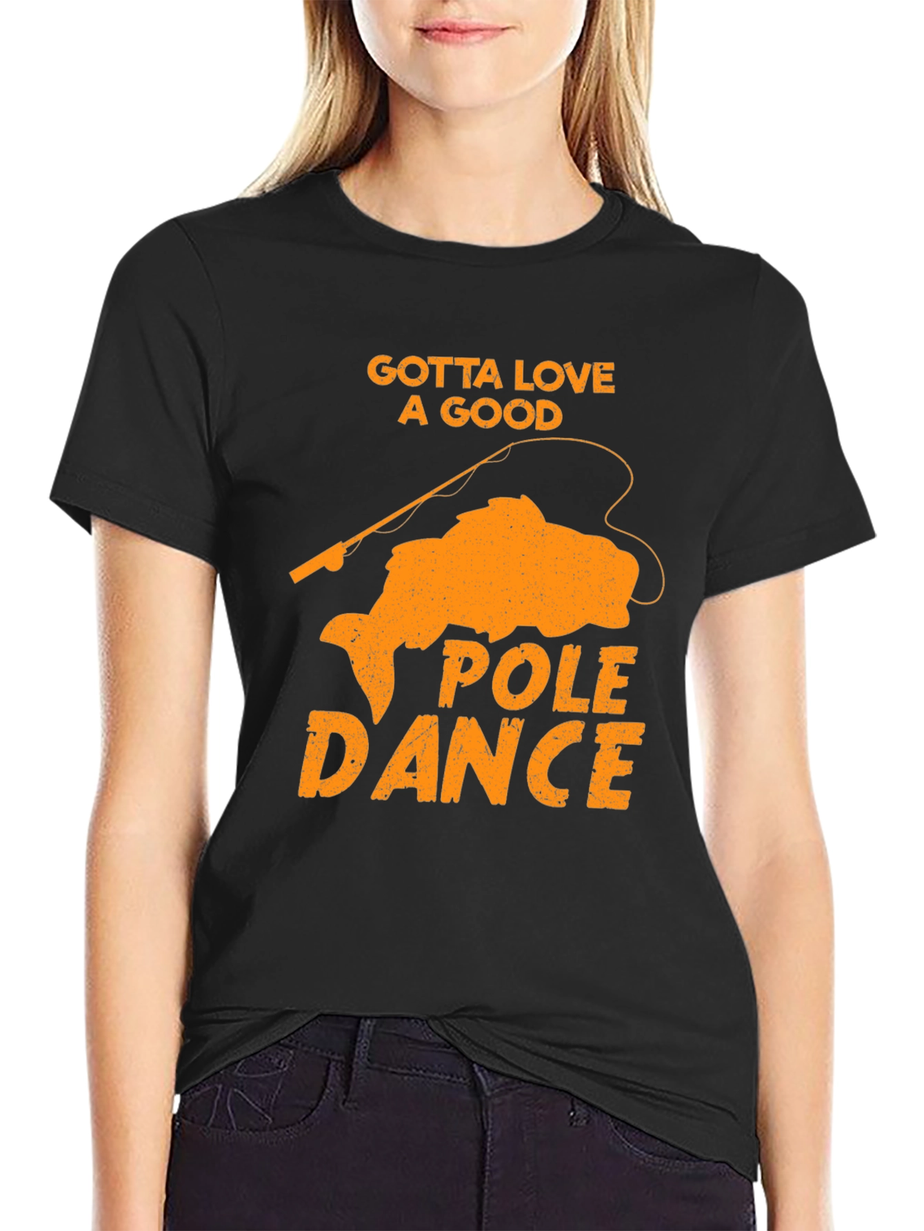 Gotta Love A Good Pole Dance Black Graphic Tee