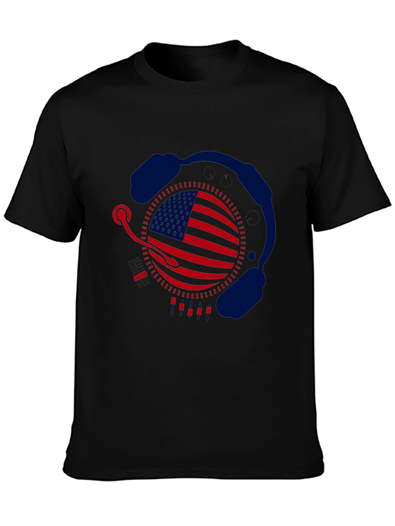 American DJ Headphone Graphic T-Shirt