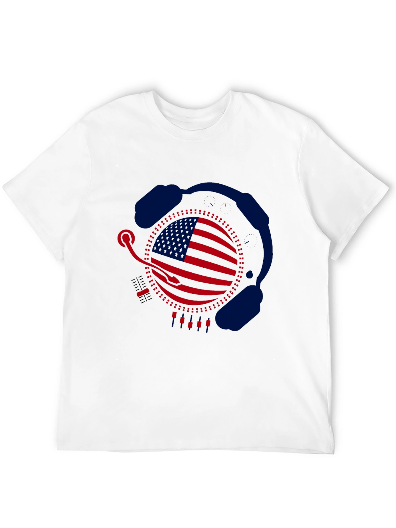 American DJ Headphone Graphic T-Shirt