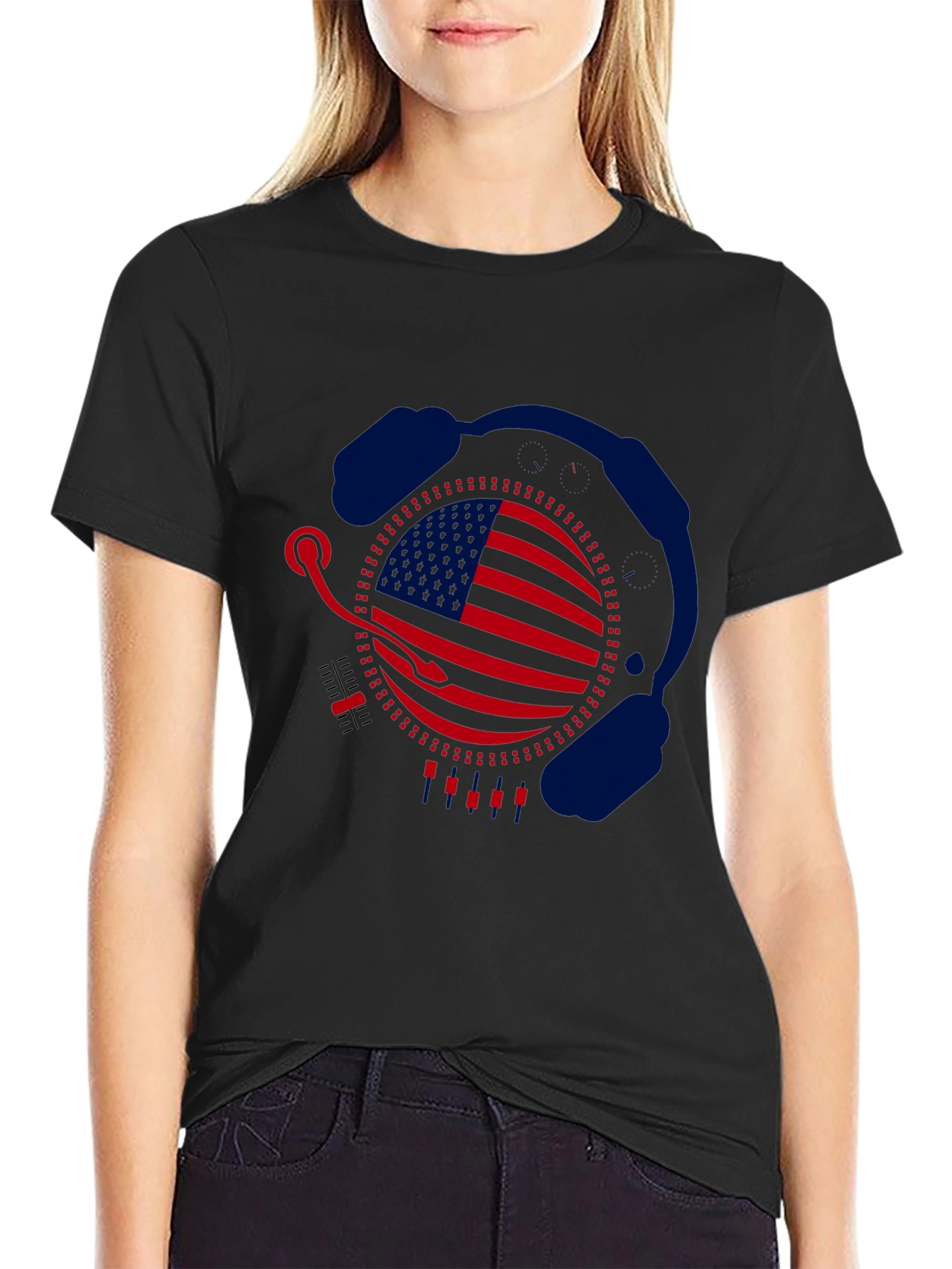 American DJ Headphone Graphic T-Shirt