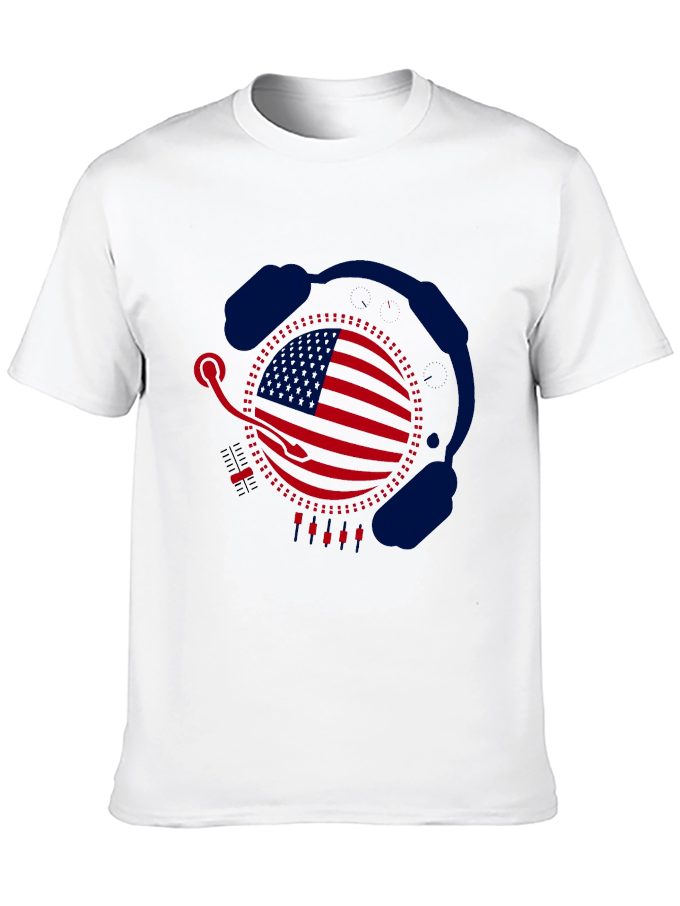 American DJ Headphone Graphic T-Shirt