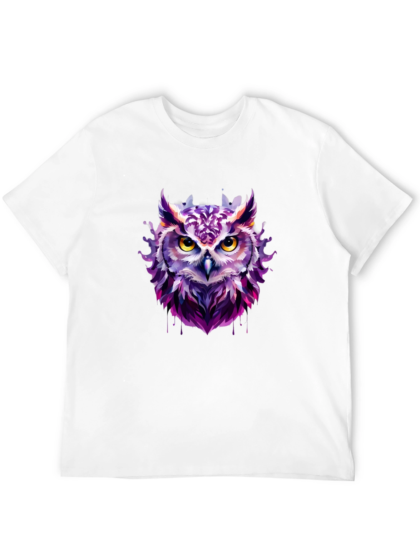 Artistic Owl Graphic Tee - Unique Design
