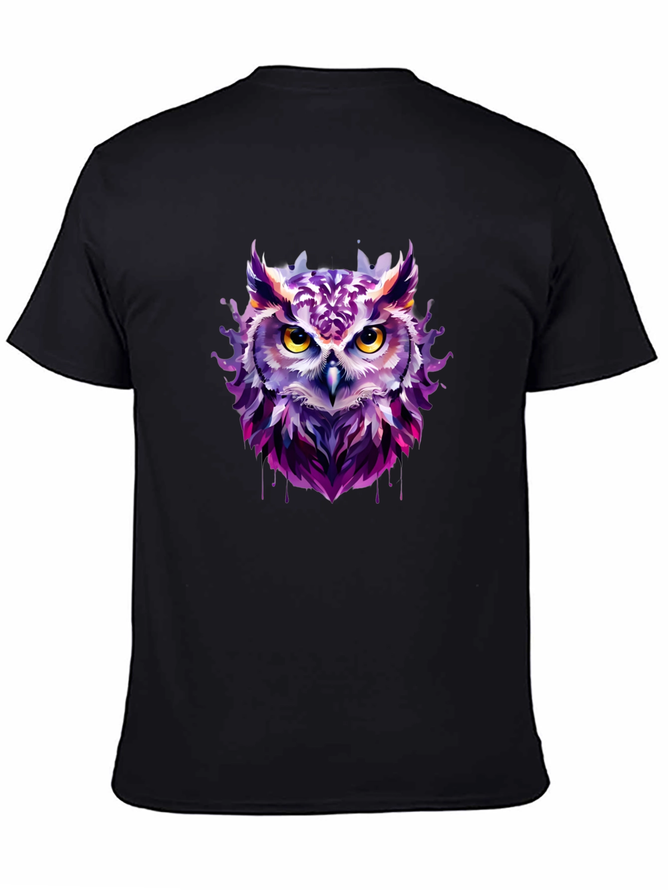 Artistic Owl Graphic Tee - Unique Design
