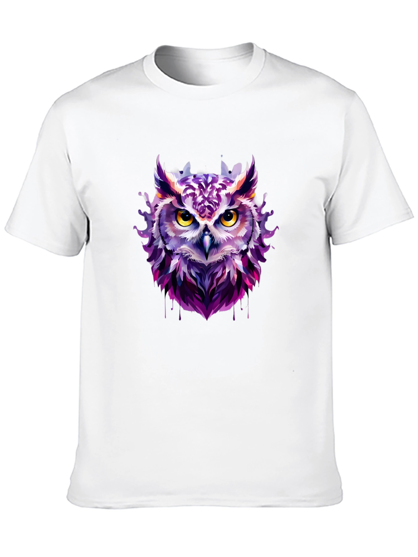 Artistic Owl Graphic Tee - Unique Design