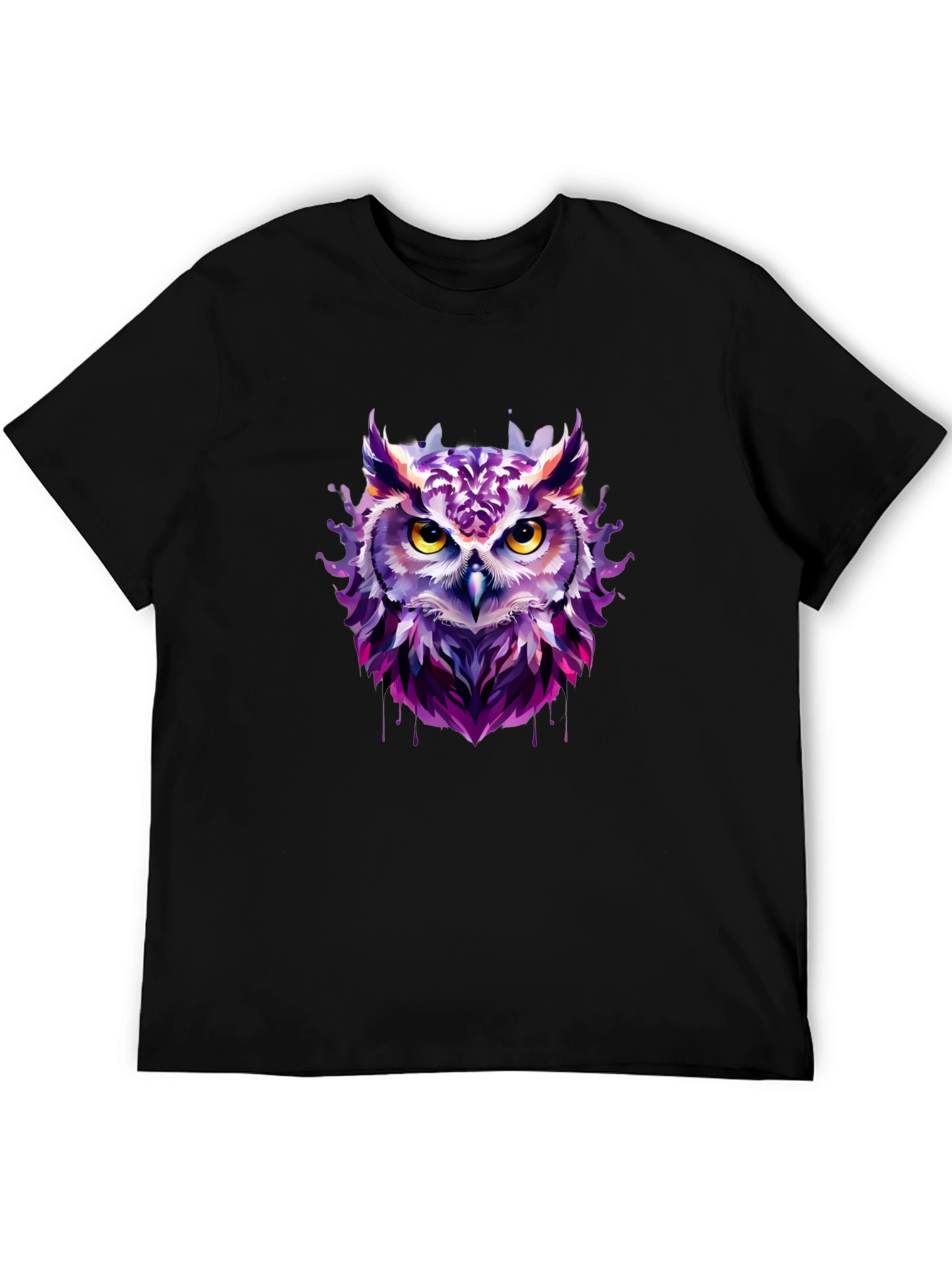 Artistic Owl Graphic Tee - Unique Design