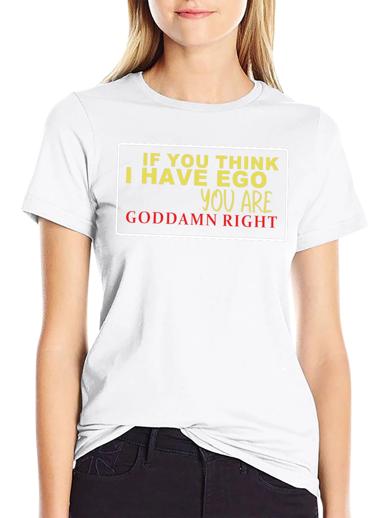 Ego Graphic Tee - Black Sarcastic Humor T-Shirt