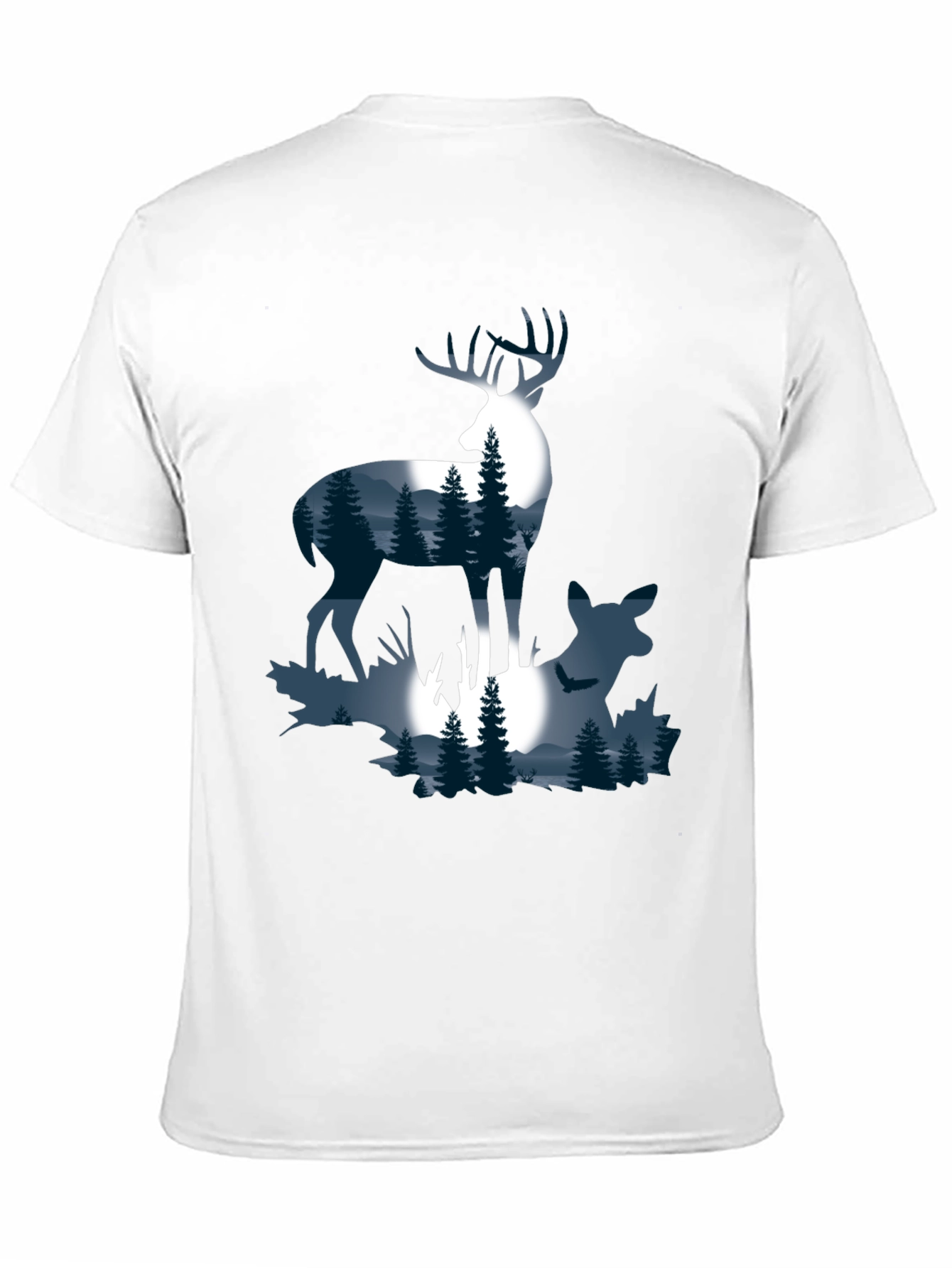 Deer Silhouette Graphic T-Shirt
