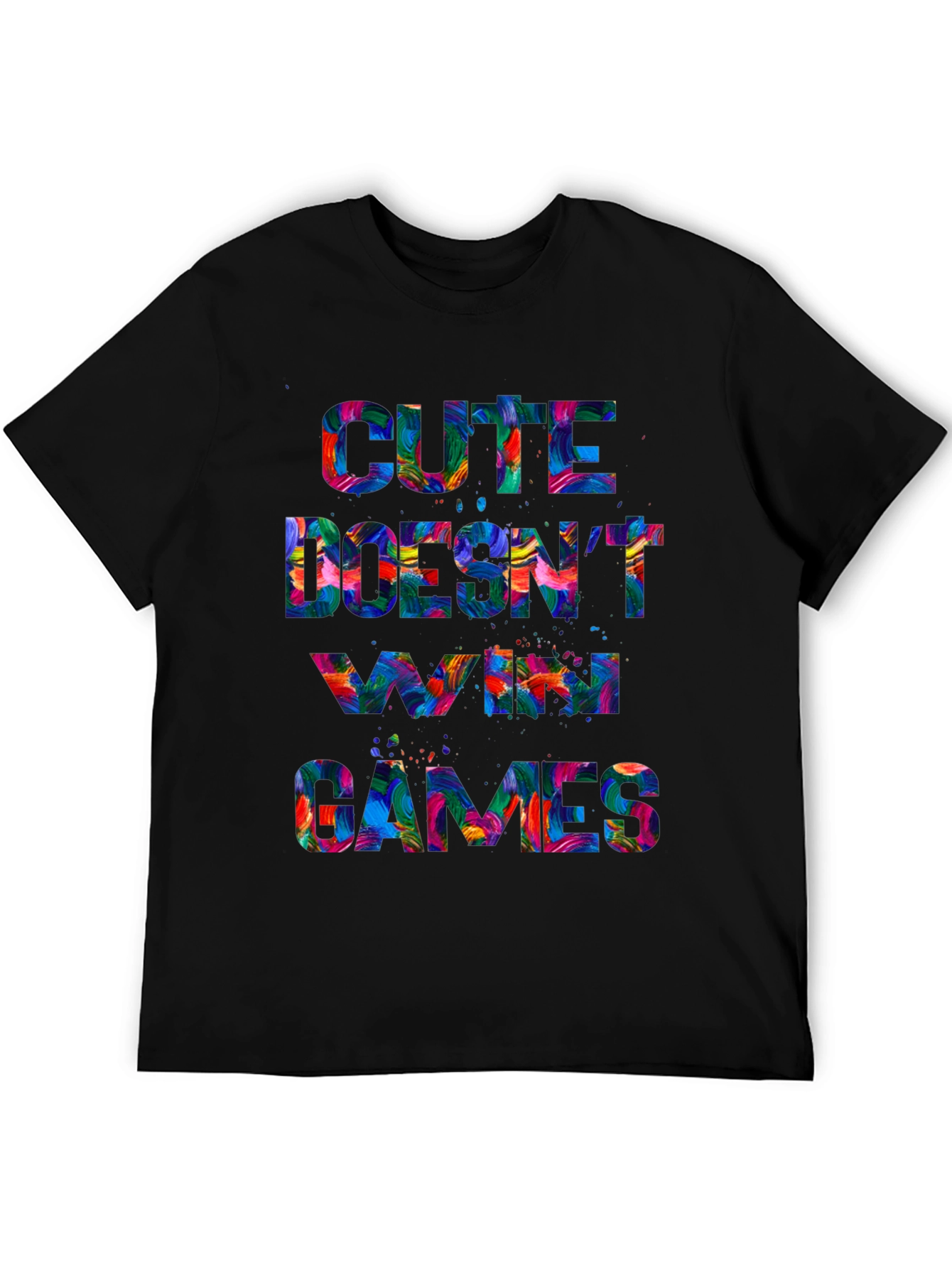 Cute Doesnt Win Games Graphic T-Shirt