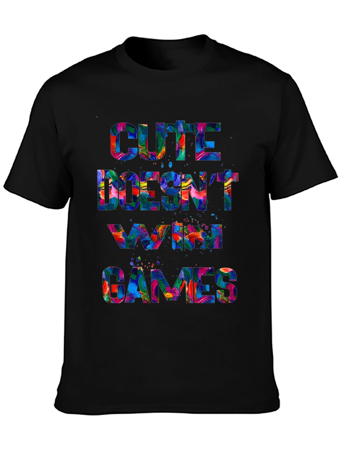 Cute Doesnt Win Games Graphic T-Shirt