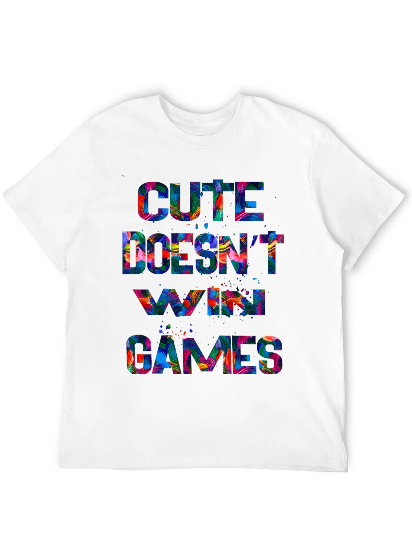 Cute Doesnt Win Games Graphic T-Shirt