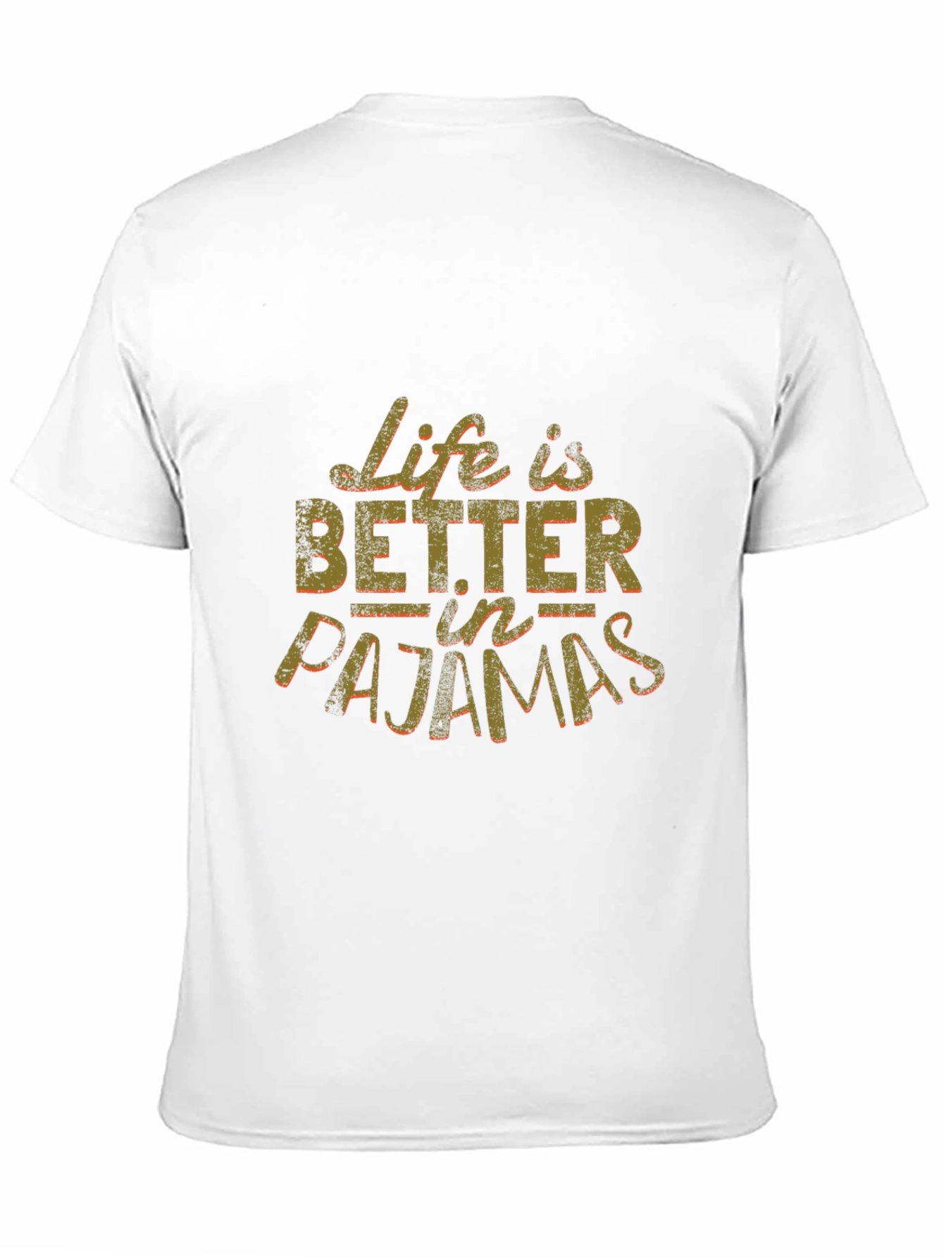 Life is Better in Pajamas Black Graphic Tee