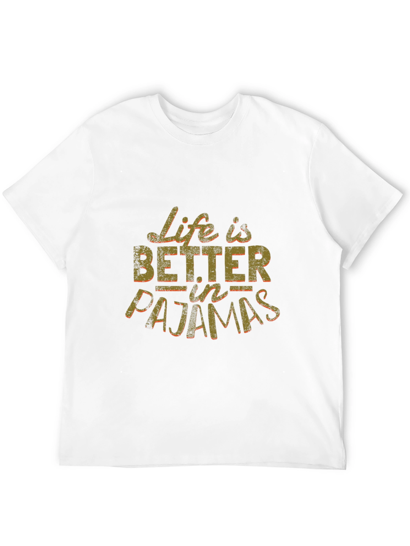 Life is Better in Pajamas Black Graphic Tee