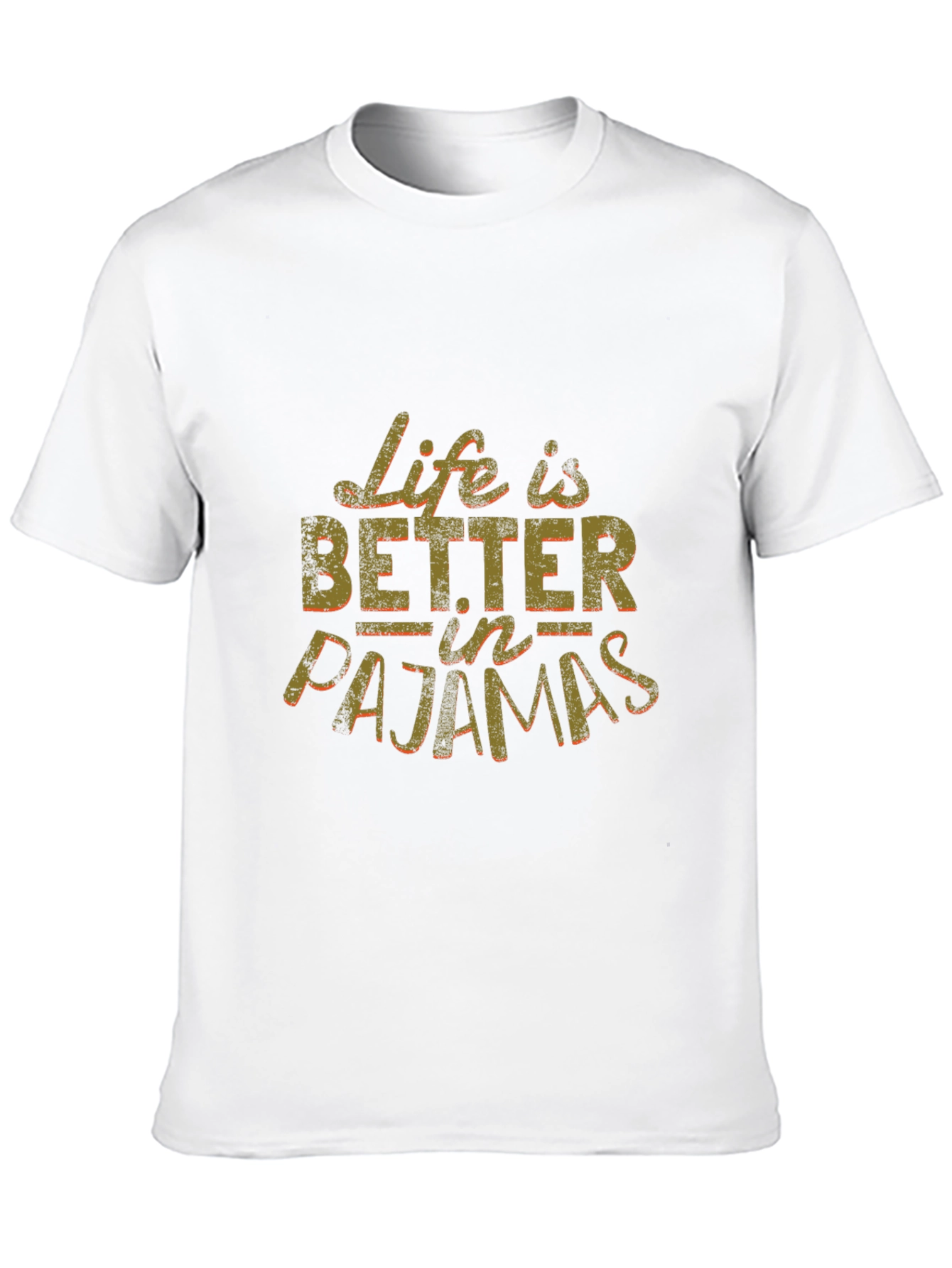 Life is Better in Pajamas Black Graphic Tee