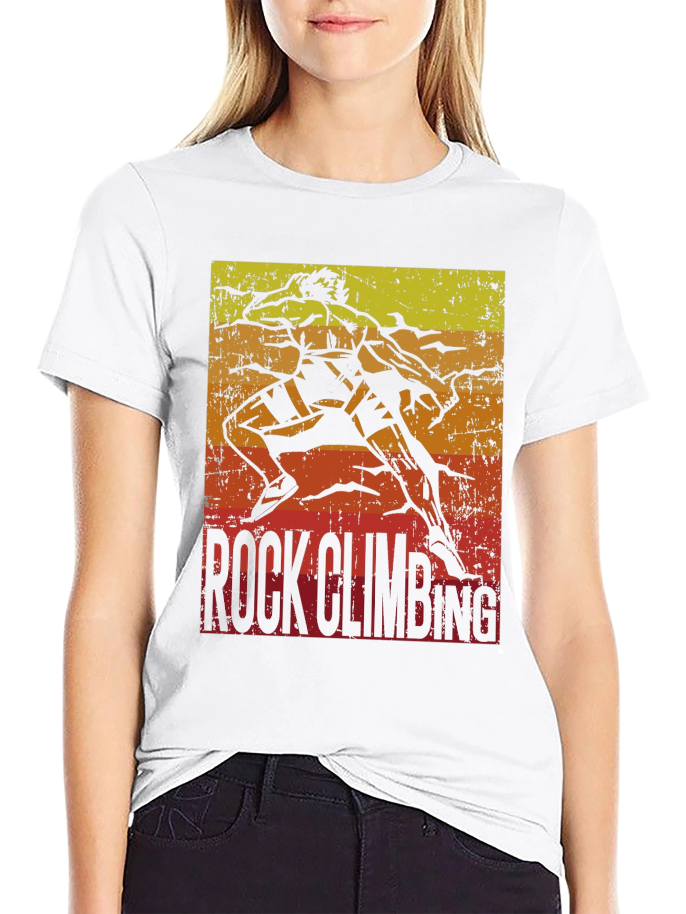 Rock Climbing Retro Graphic T-Shirt